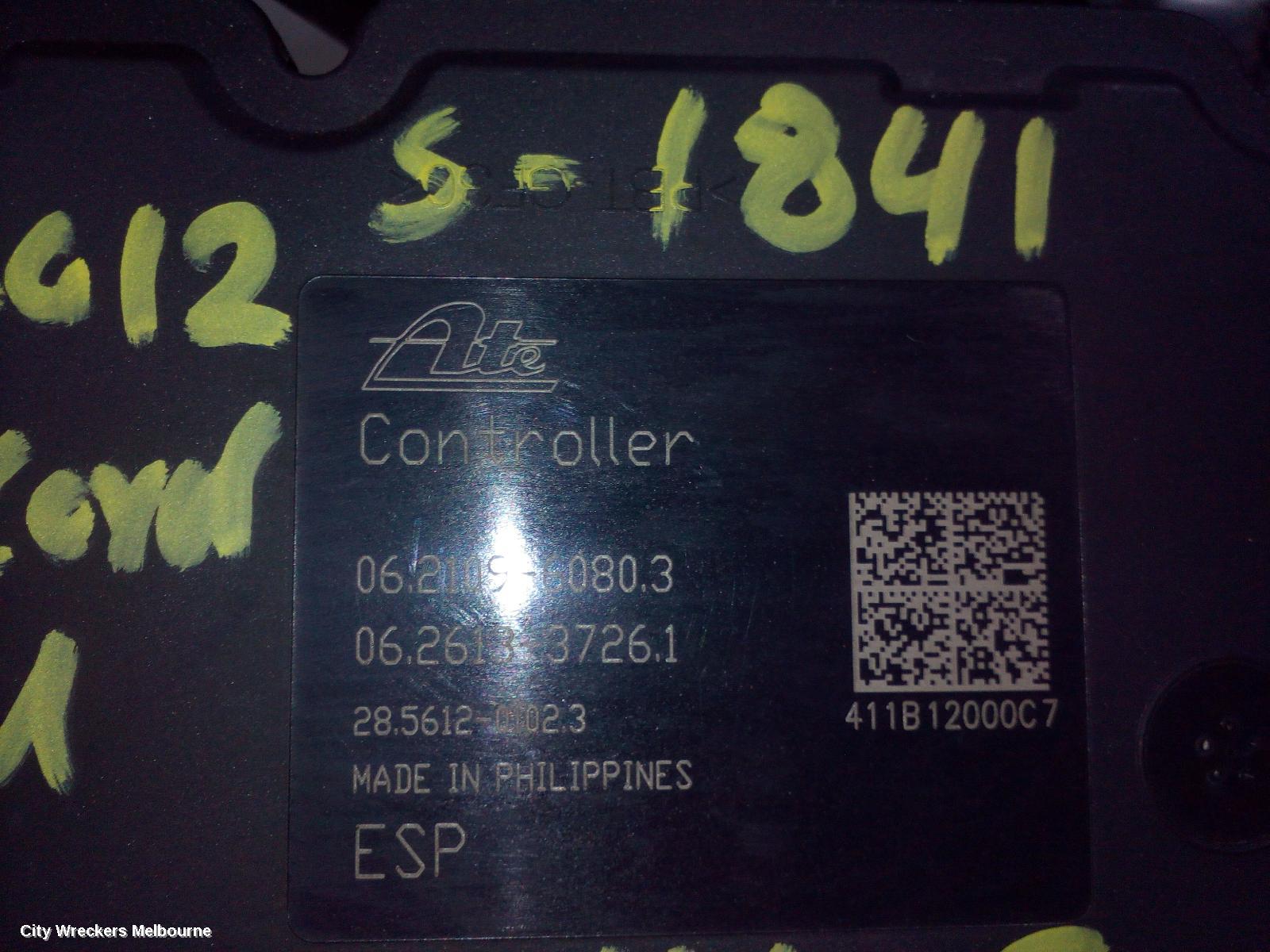 HONDA ACCORD ABS PUMP/MODULATOR, 8TH GEN, EURO (VIN JHMCU), P/N TL3Q3, 07/2011 - 12/2015