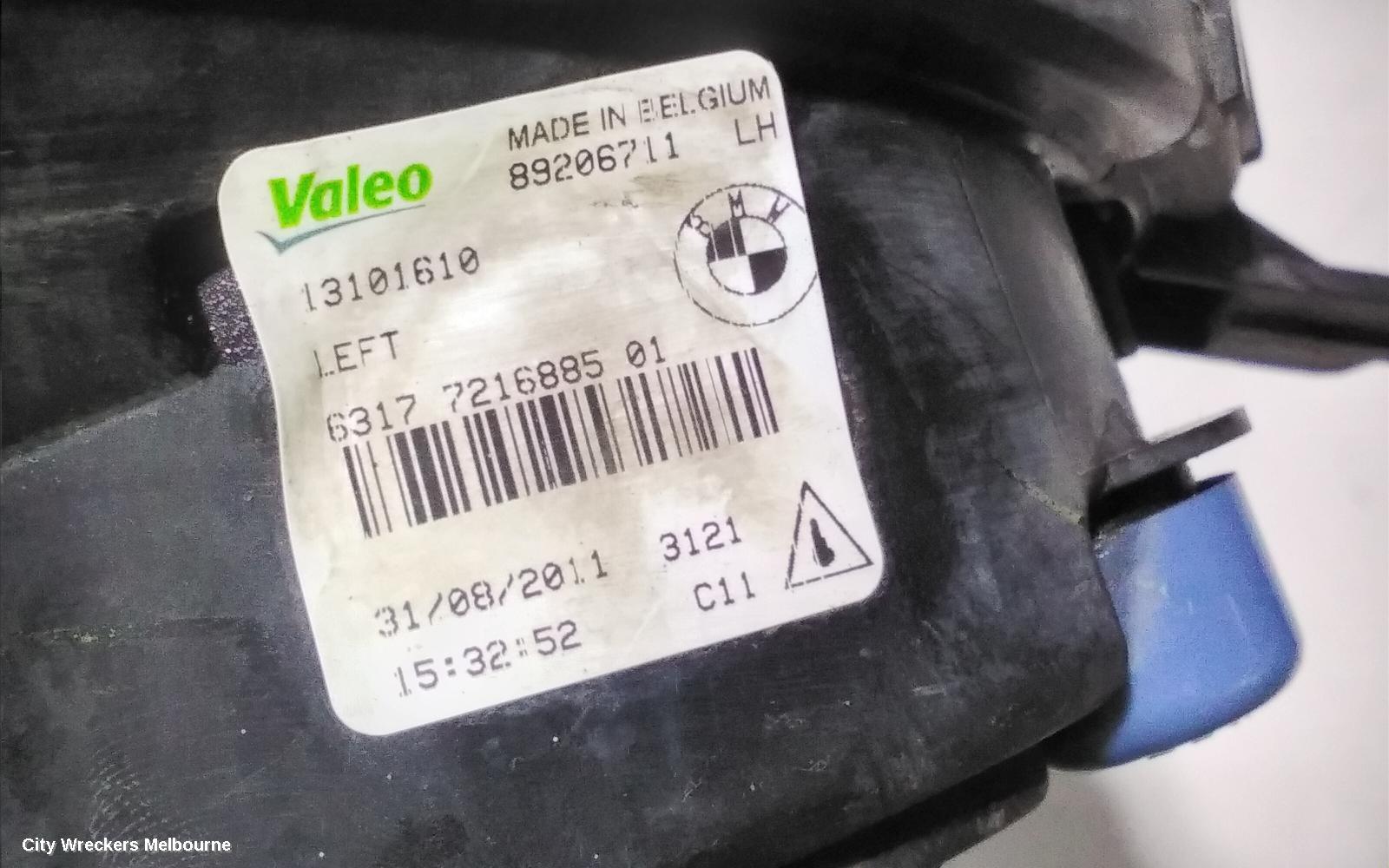 BMW 5 SERIES LEFT INDICATOR/FOG/SIDE, BUMPER FOG LAMP, F10/F11, NON M SPORT TYPE, NON LED TYPE, 05/2010 - 07/2013