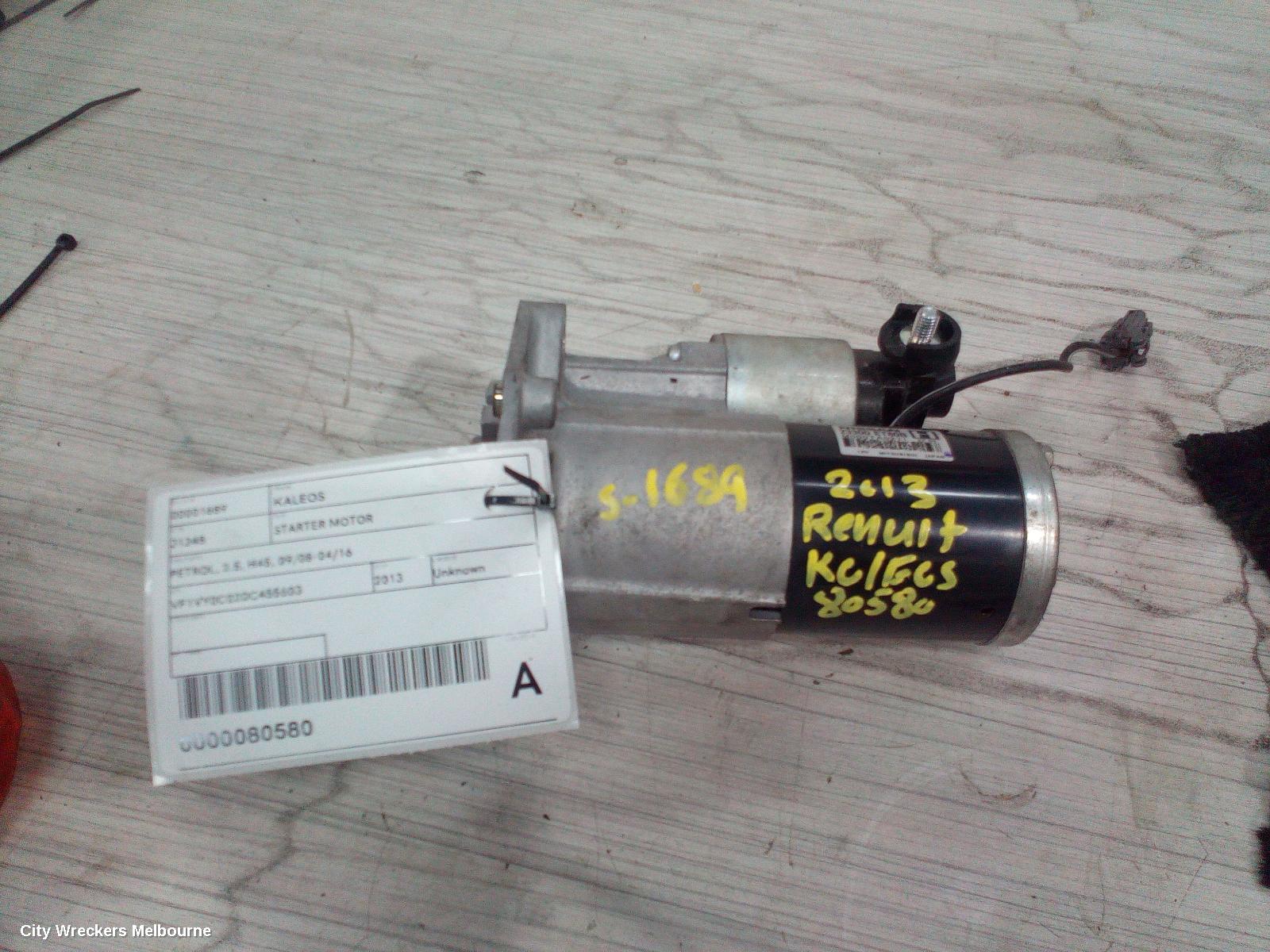 RENAULT KALEOS STARTER, PETROL, 2.5, AUTO T/M, H45, 09/2008 - 04/2016