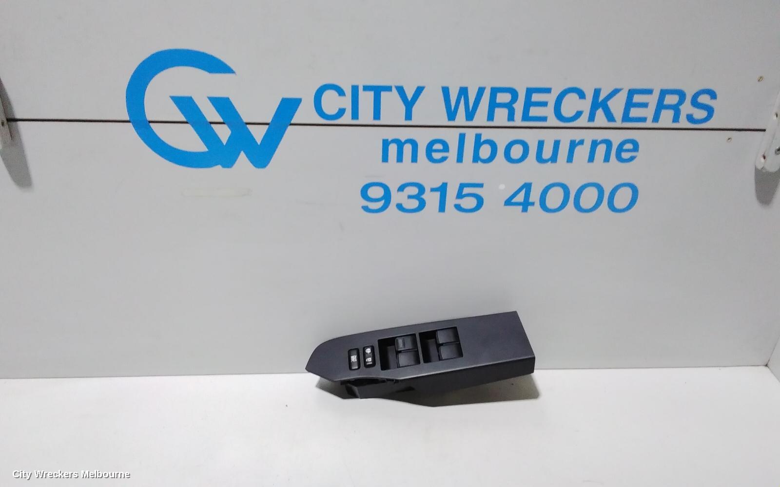 TOYOTA COROLLA PWR DR WIND SWITCH, RH FRONT (MASTER SWITCH), ZRE182R, HATCH, STANDARD, 03/2015 - 06/2018