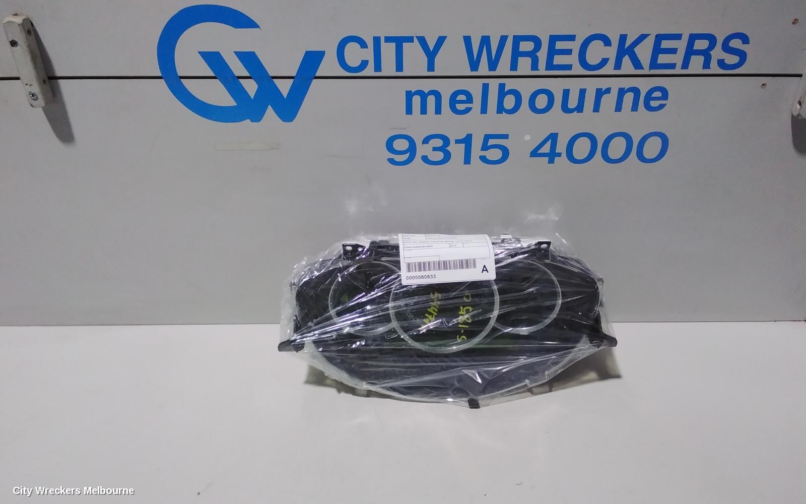 TOYOTA COROLLA INSTRUMENT CLUSTER, 1.8, 2ZR-FE, AUTO T/M, ASCENT/ASCENT SPORT, ZRE182R, HATCH, 06/2015 - 06/2018