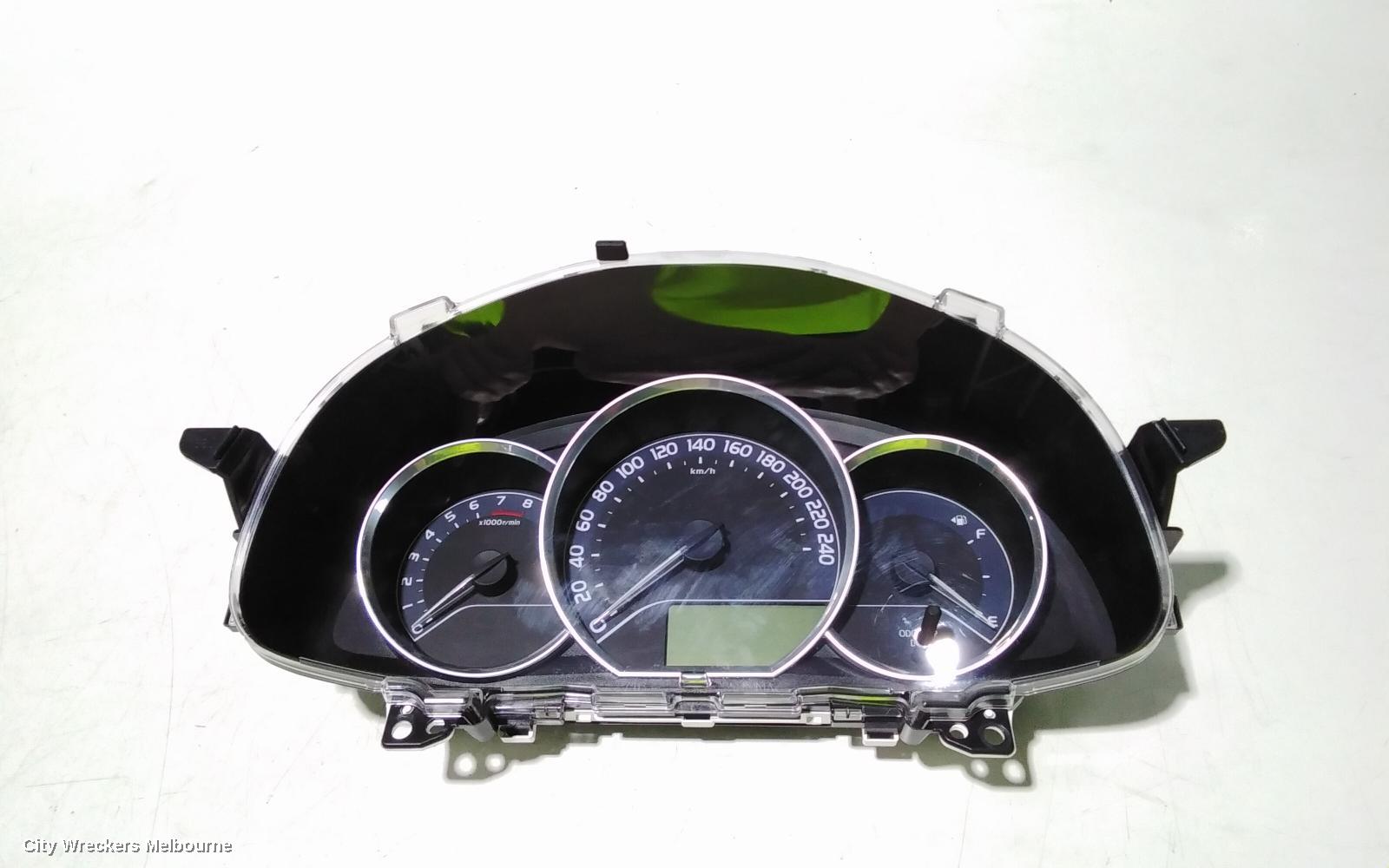 TOYOTA COROLLA INSTRUMENT CLUSTER, 1.8, 2ZR-FE, AUTO T/M, ASCENT/ASCENT SPORT, ZRE182R, HATCH, 06/2015 - 06/2018
