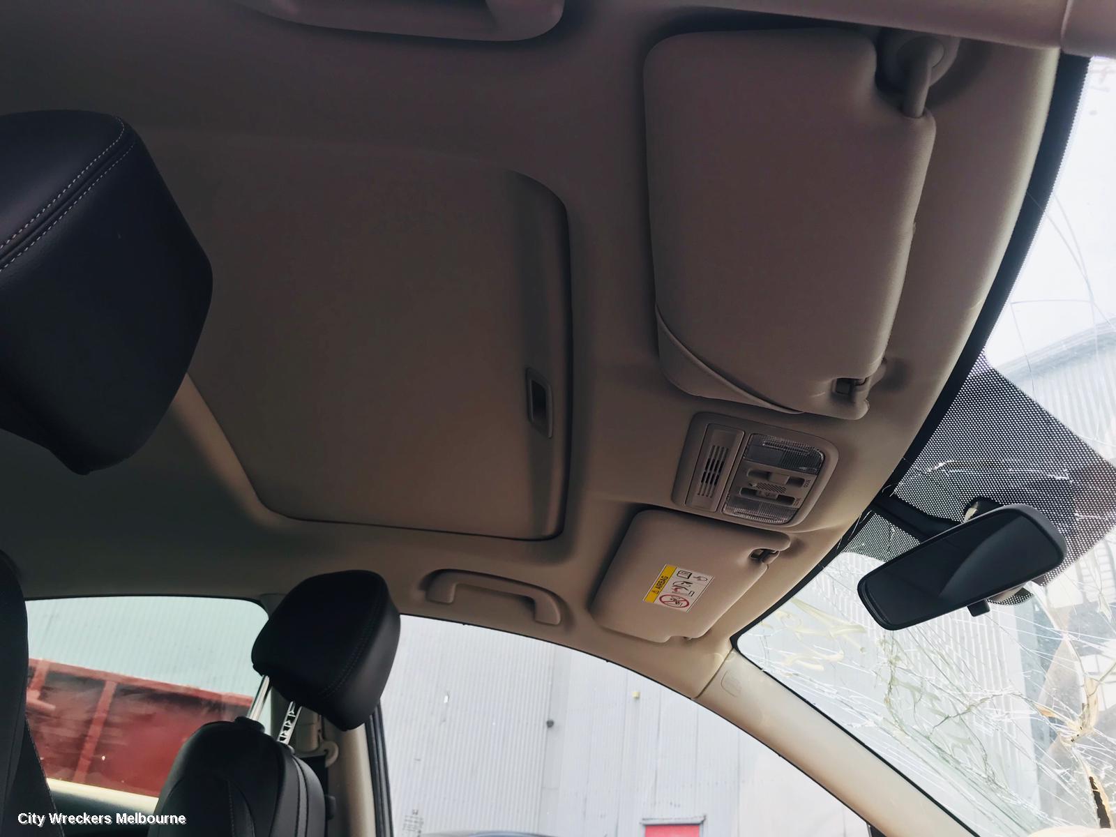 HONDA CIVIC SUNVISOR, 10TH GEN, LH SIDE, LIGHT GREY, CLOTH, 05/2016 - 08/2021
