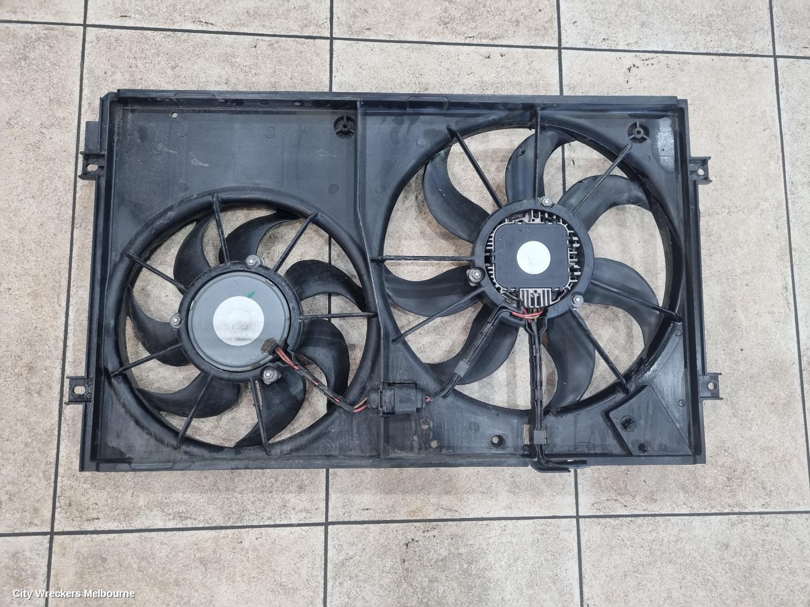 VOLKSWAGEN GOLF FAN, DUAL FAN ASSY, 1.2/1.4, PETROL, CBZB/CTHD/CAXA CODE, GEN 6, 12/2008 - 01/2016