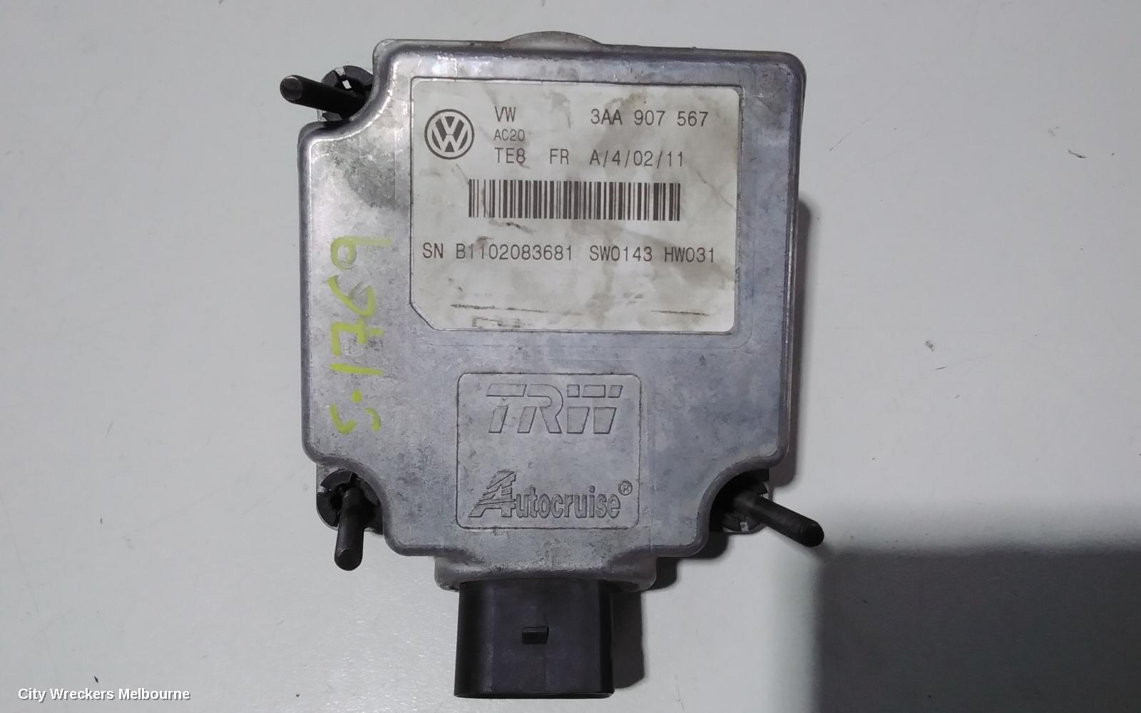 VOLKSWAGEN PASSAT, 3CC, SEDAN, 08/2008 - 12/2016, DISTANCE SENSOR  3AA-907-567 PASSAT CC: 80650