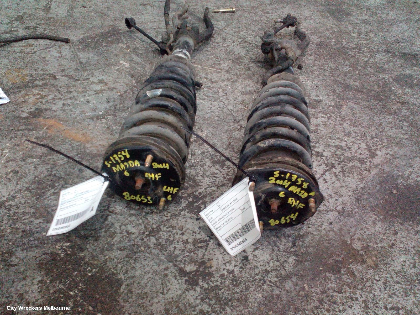 MAZDA 6 RIGHT FRONT STRUT, GG/GY SEDAN/HATCH 09/2002 ONWARDS