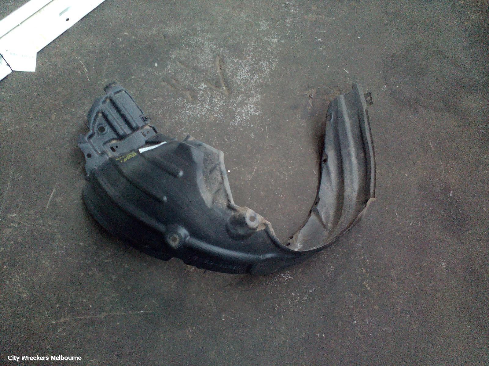TOYOTA YARIS LEFT GUARD LINER, NCP9#, SEDAN, 03/2006 - 06/2016 (AUS ONLY)
