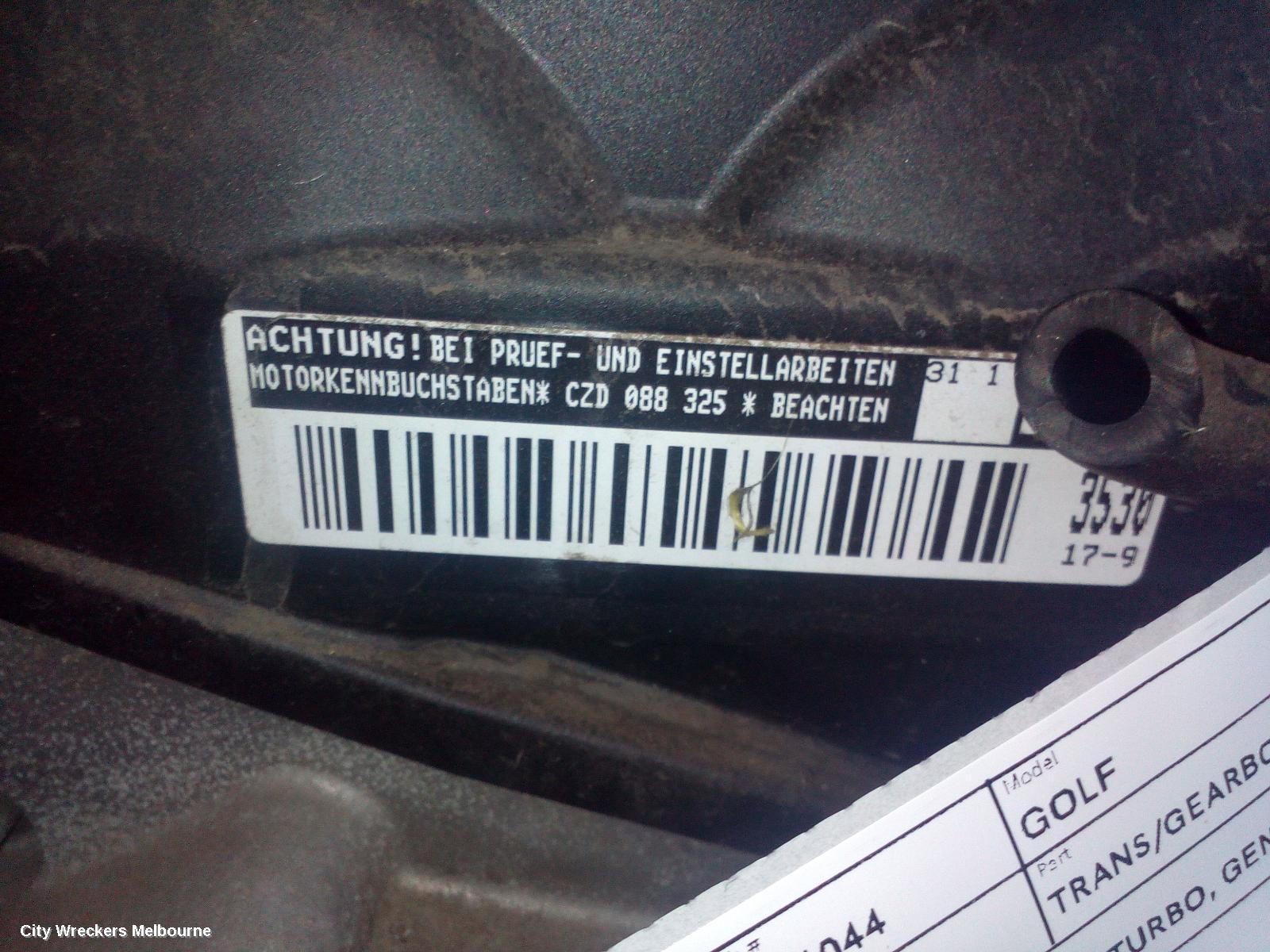 VOLKSWAGEN GOLF ENGINE, PETROL, 1.4, TURBO, GEN 7, CZDA CODE, 07/2015 - 08/2020