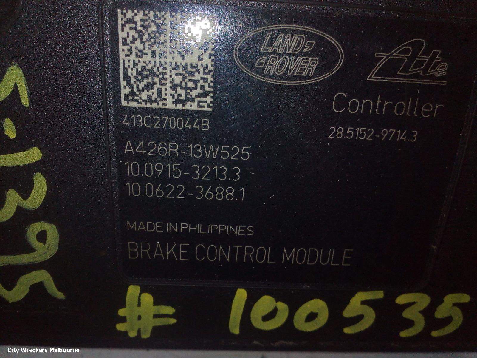 LAND ROVER RANGEROVER EVOQUE ABS PUMP/MODULATOR, L538, 11/2011 - 01/2019