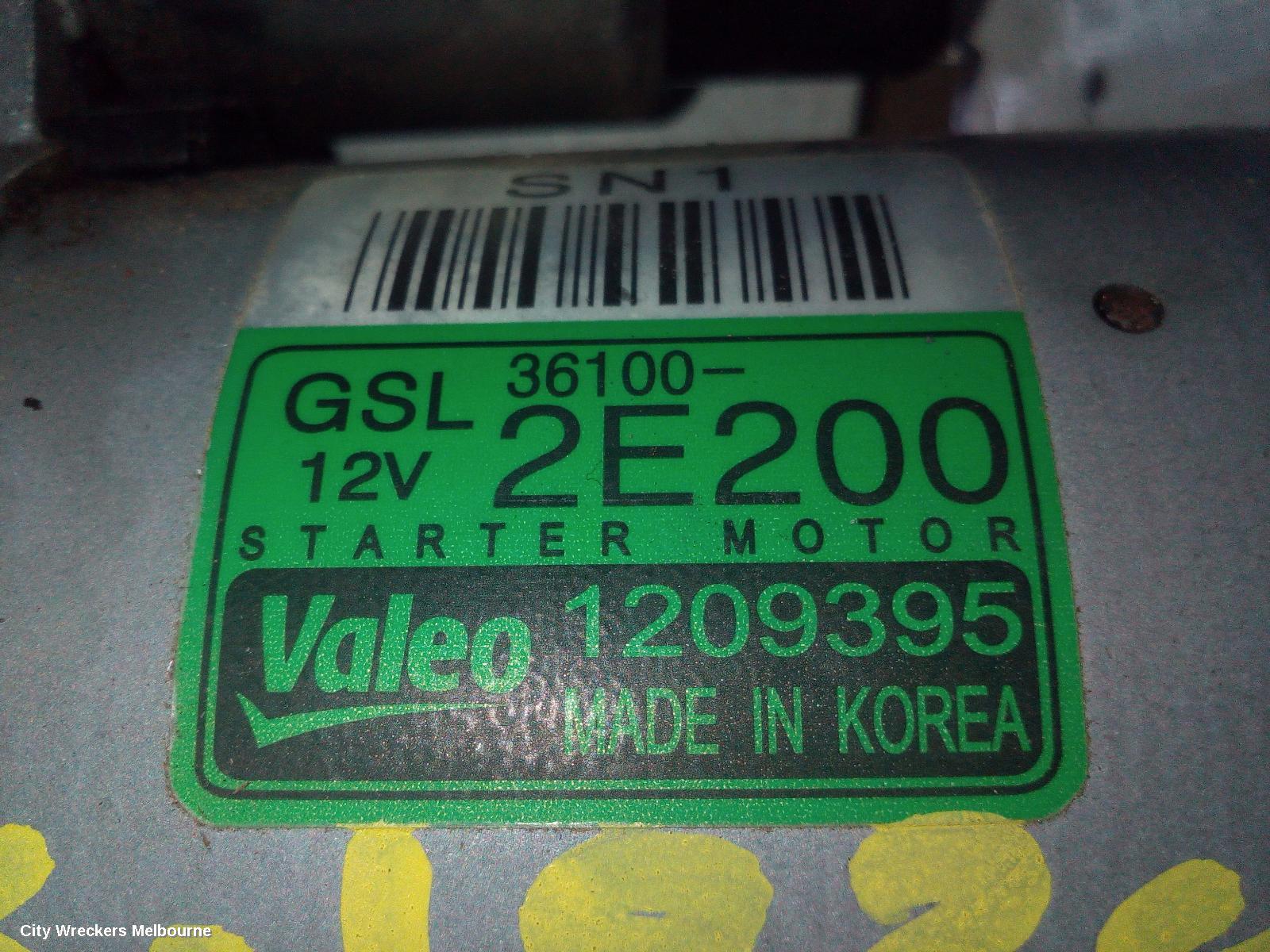 HYUNDAI I30 STARTER, PETROL, 2.0, G4NC, PD, HATCH (S. KOREA VIN KMHH), 03/2017 ONWARDS