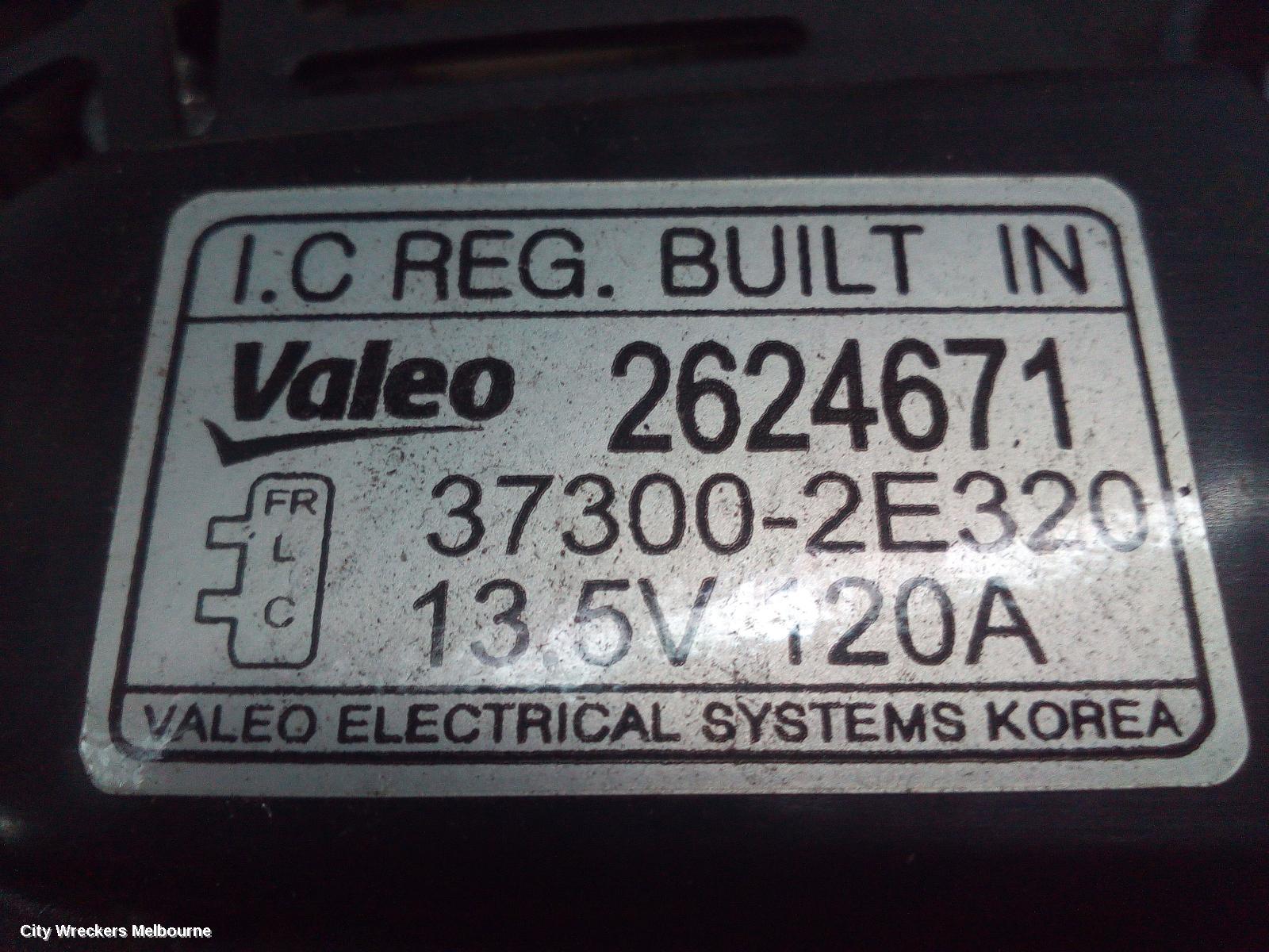 HYUNDAI I30 ALTERNATOR, PETROL, 2.0, G4NC, PD, HATCH (S. KOREA VIN KMHH), 03/2017 ONWARDS
