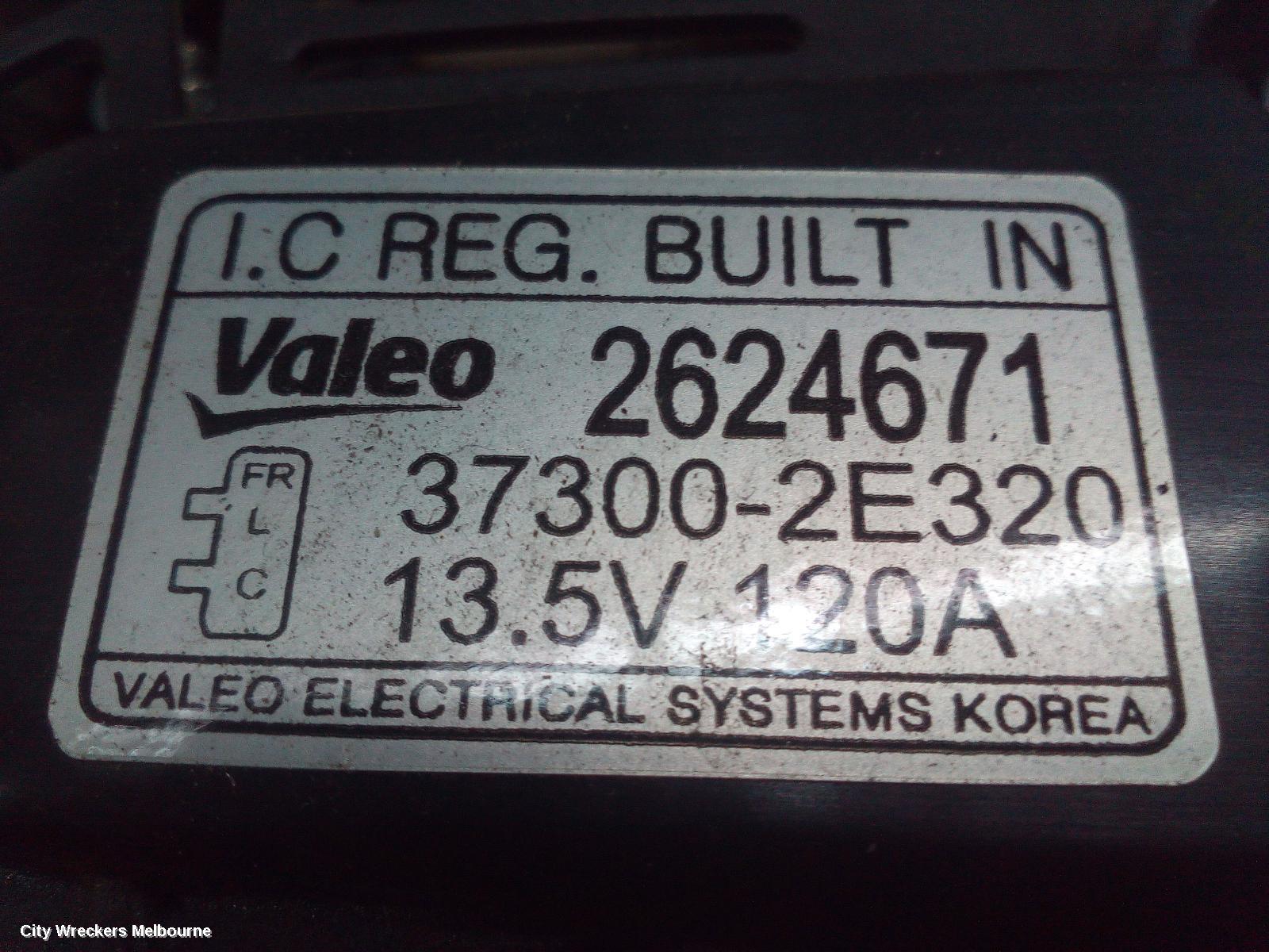 HYUNDAI I30 ALTERNATOR, PETROL, 2.0, G4NC, PD, HATCH (S. KOREA VIN KMHH), 03/2017 ONWARDS