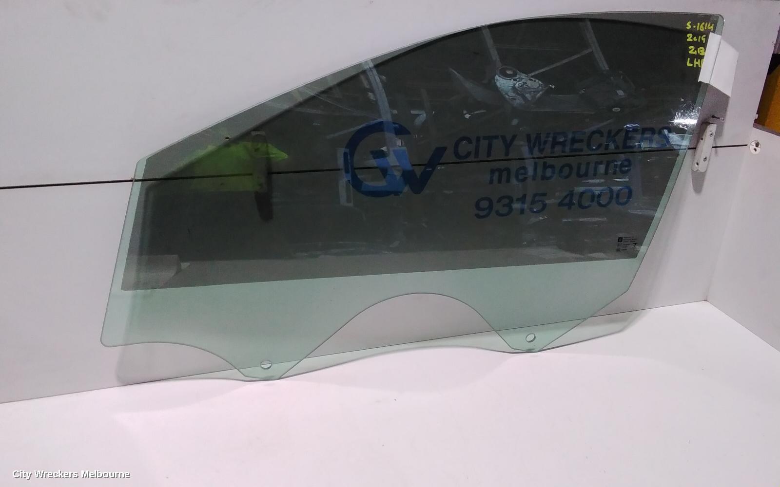 HOLDEN COMMODORE LEFT FRONT DOOR WINDOW, ZB, 10/2017 - 12/2020