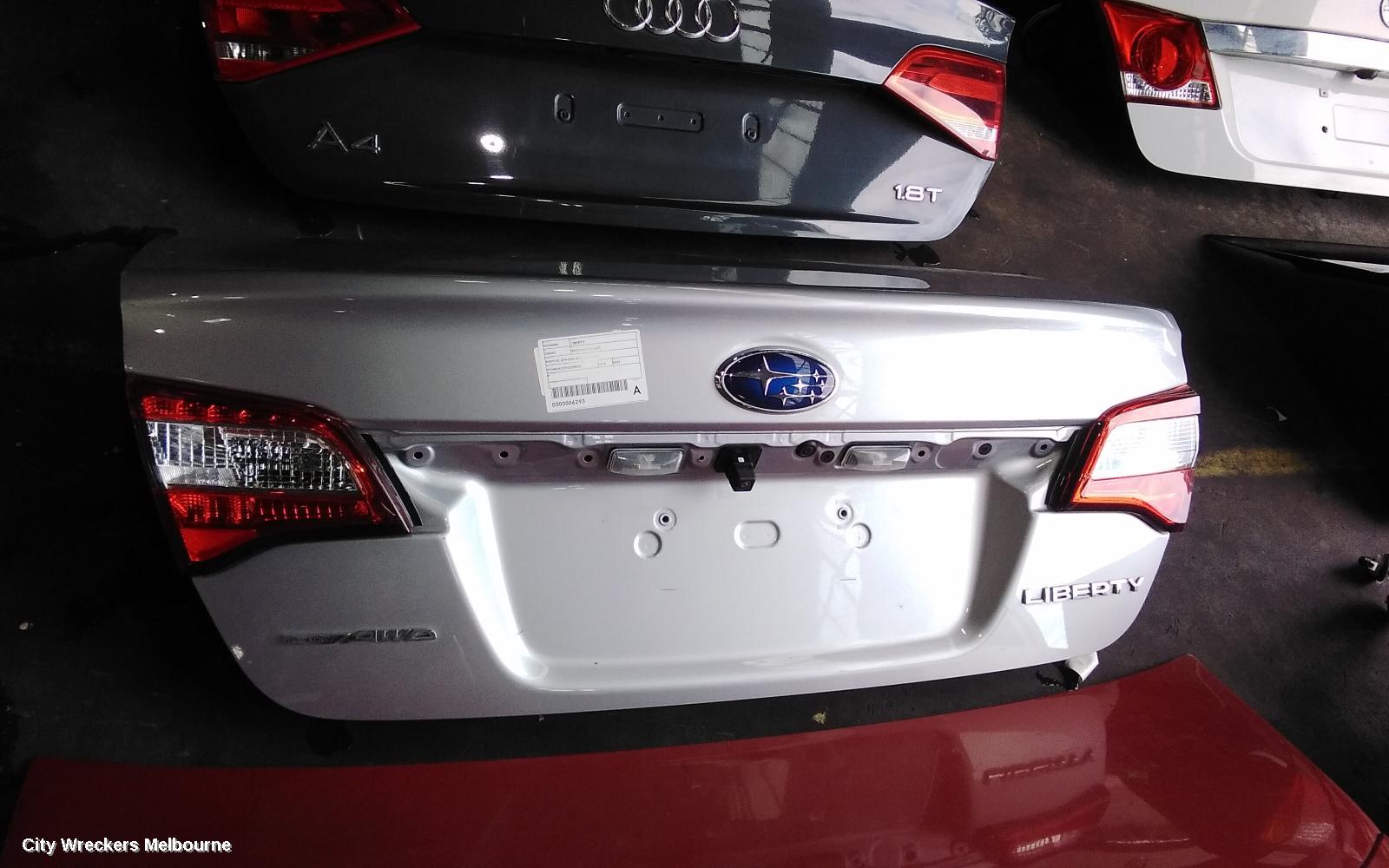 SUBARU LIBERTY BOOTLID/TAILGATE, BOOTLID, 6TH GEN, SEDAN, 08/2014 ONWARDS