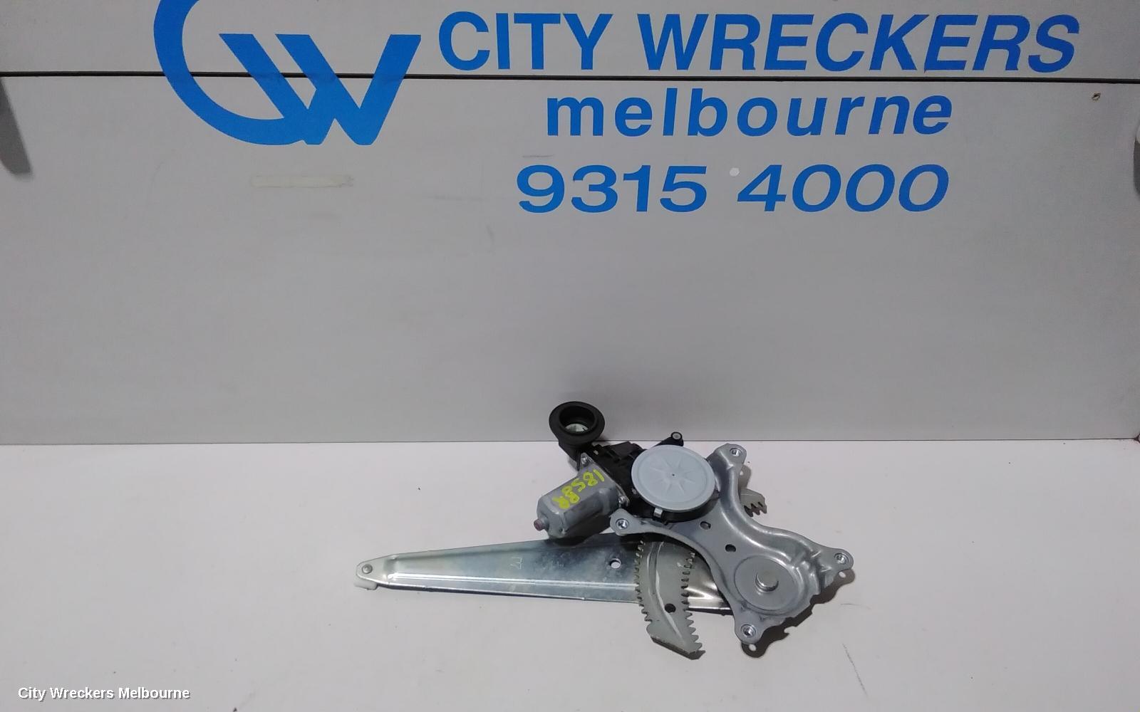 TOYOTA COROLLA RIGHT REAR WND REG/MOTOR, ZRE182R, HATCH, 10/2012 - 06/2018