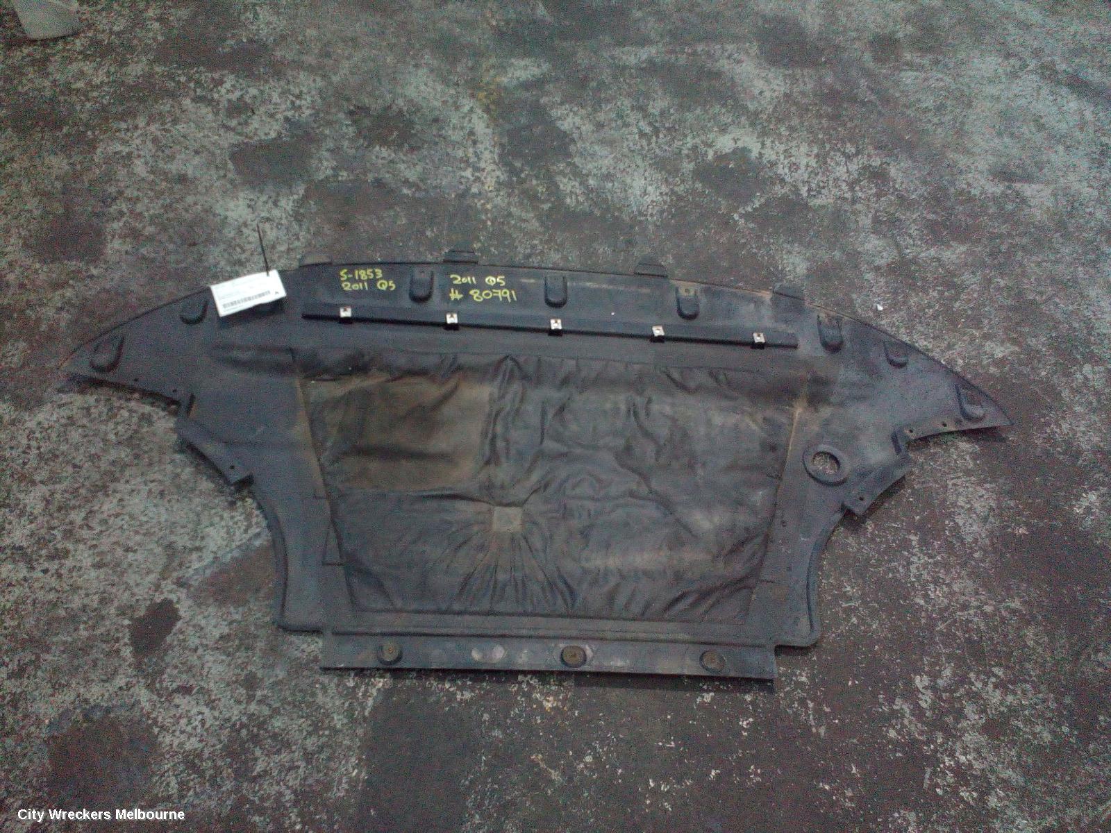 AUDI Q5 LOWER ENGINE SPLASH TRAY, 8R, MAIN ENGINE UNDERTRAY (LH SIDE), 12/2008 - 01/2017