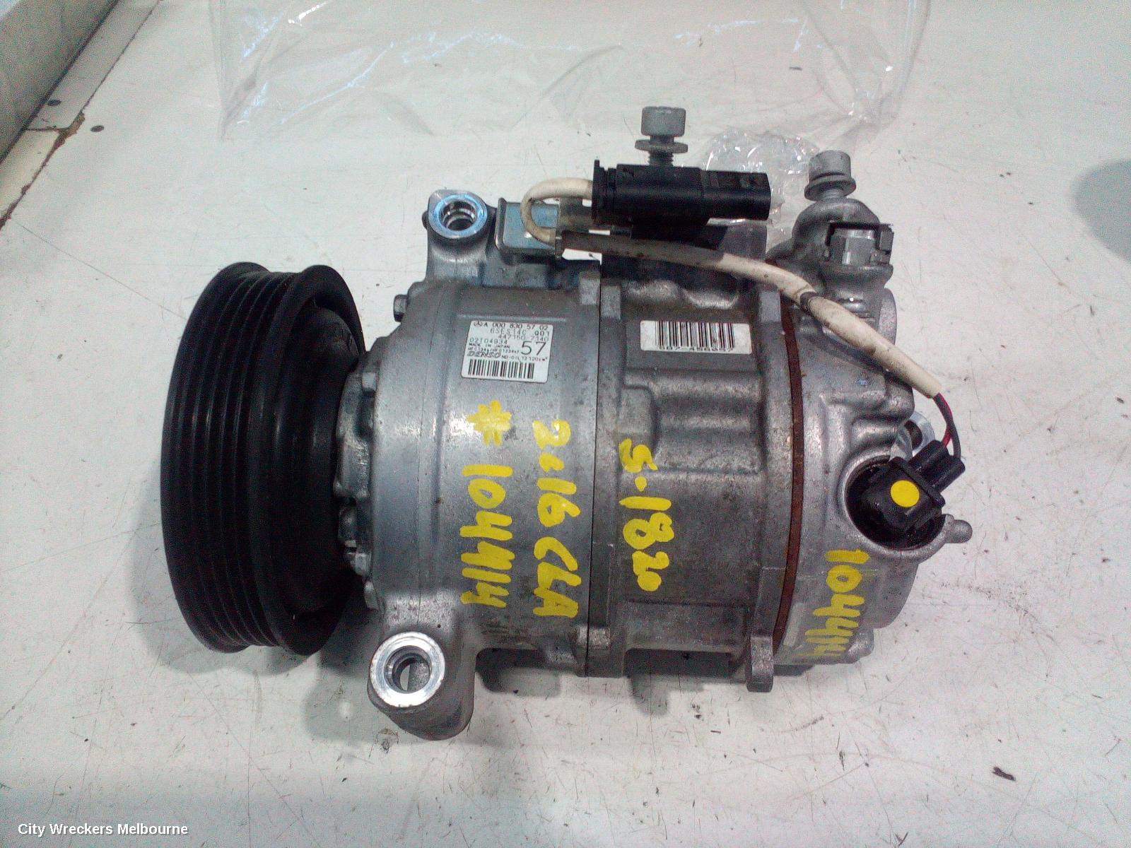 MERCEDES CLA CLASS A/C COMPRESSOR, C117, 1.6, TURBO PETROL, CLA200, 10/2013 - 01/2019