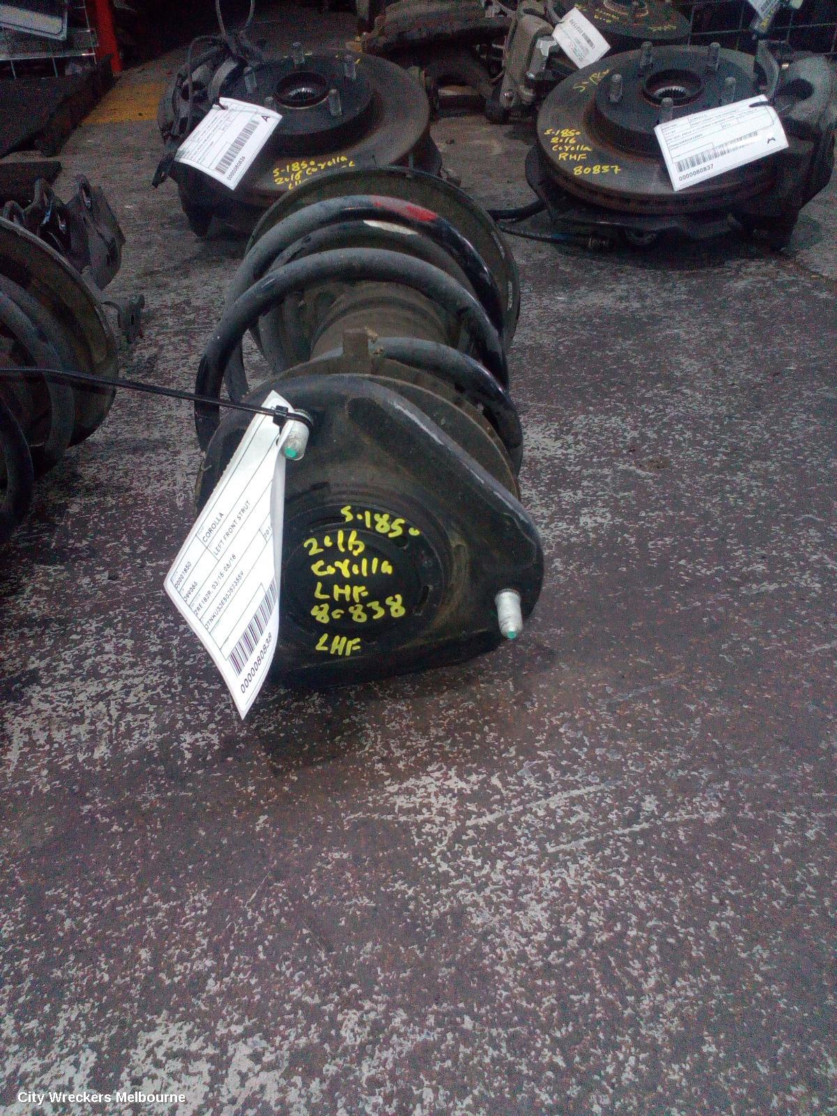 TOYOTA COROLLA LEFT FRONT STRUT, ZRE182R, 03/2015 - 06/2018