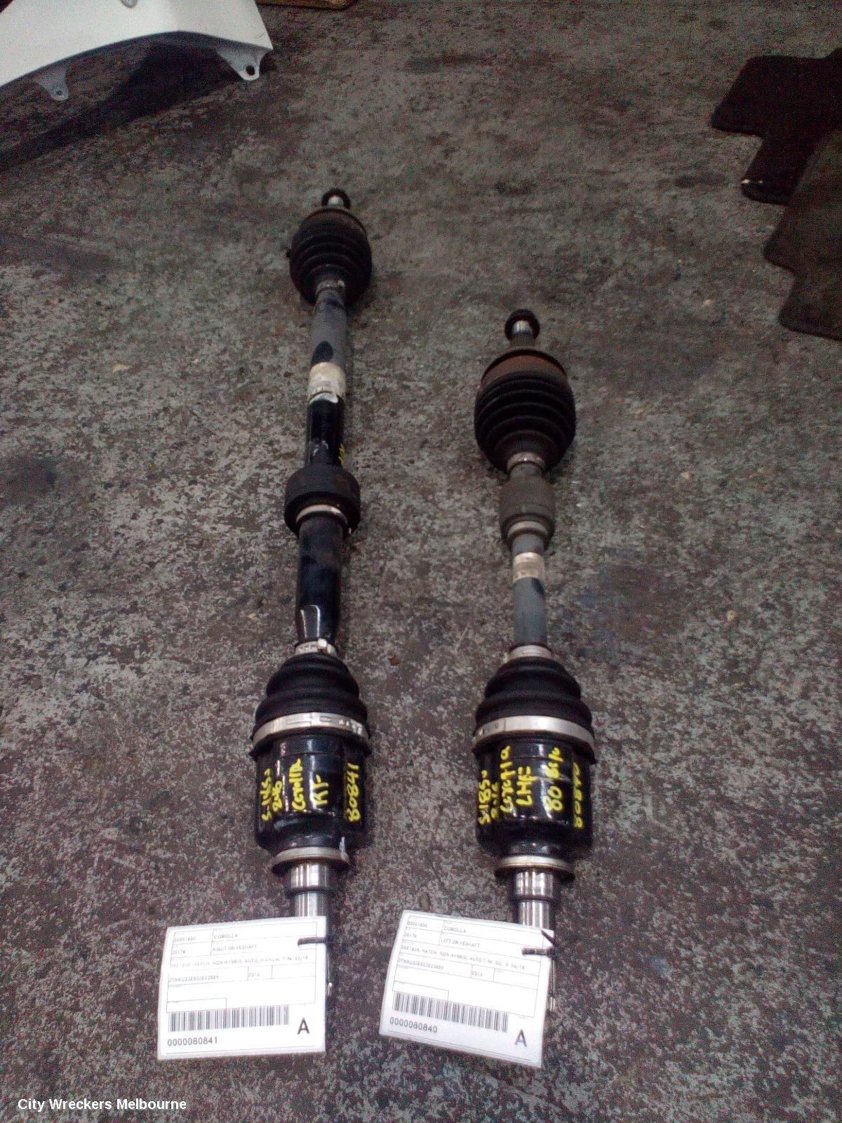 TOYOTA COROLLA RIGHT DRIVESHAFT, ZRE182R, HATCH, NON HYBRID, AUTO/MANUAL T/M, 03/2015 - 06/2018