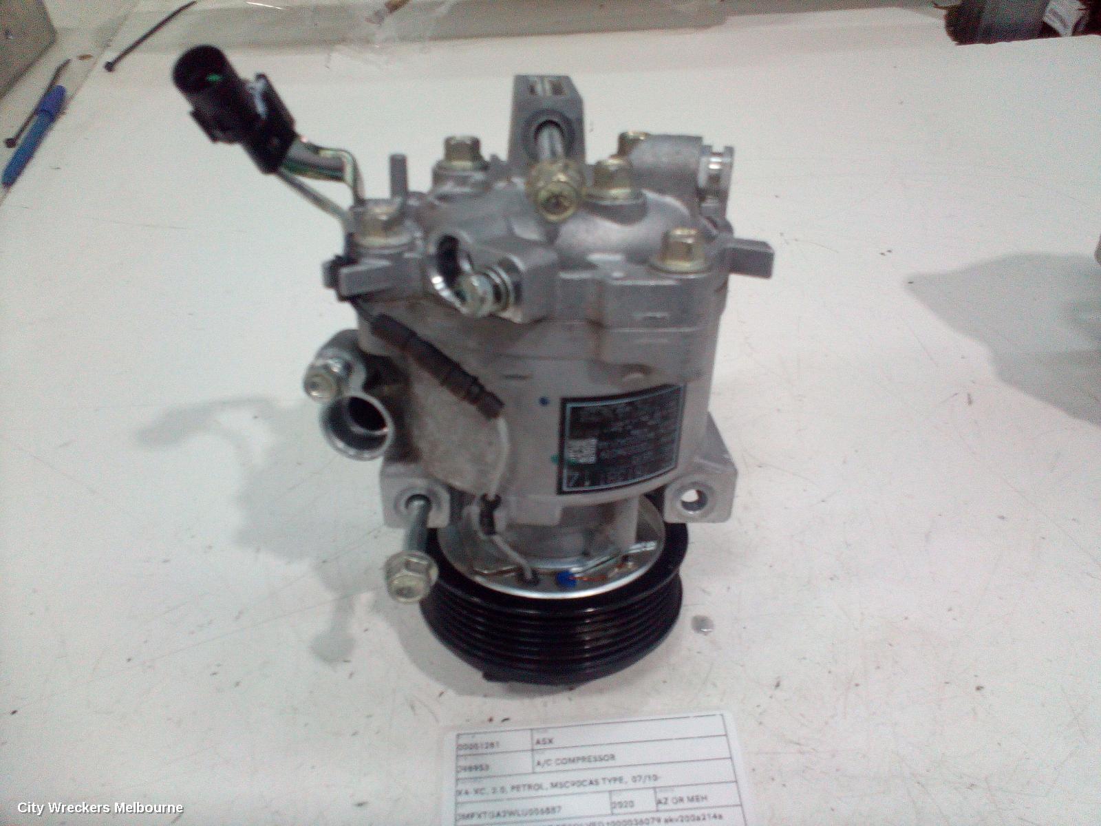 MITSUBISHI ASX A/C COMPRESSOR, XB-XD, 2.0/2.4, PETROL, QS70 TYPE, 07/2012 ONWARDS
