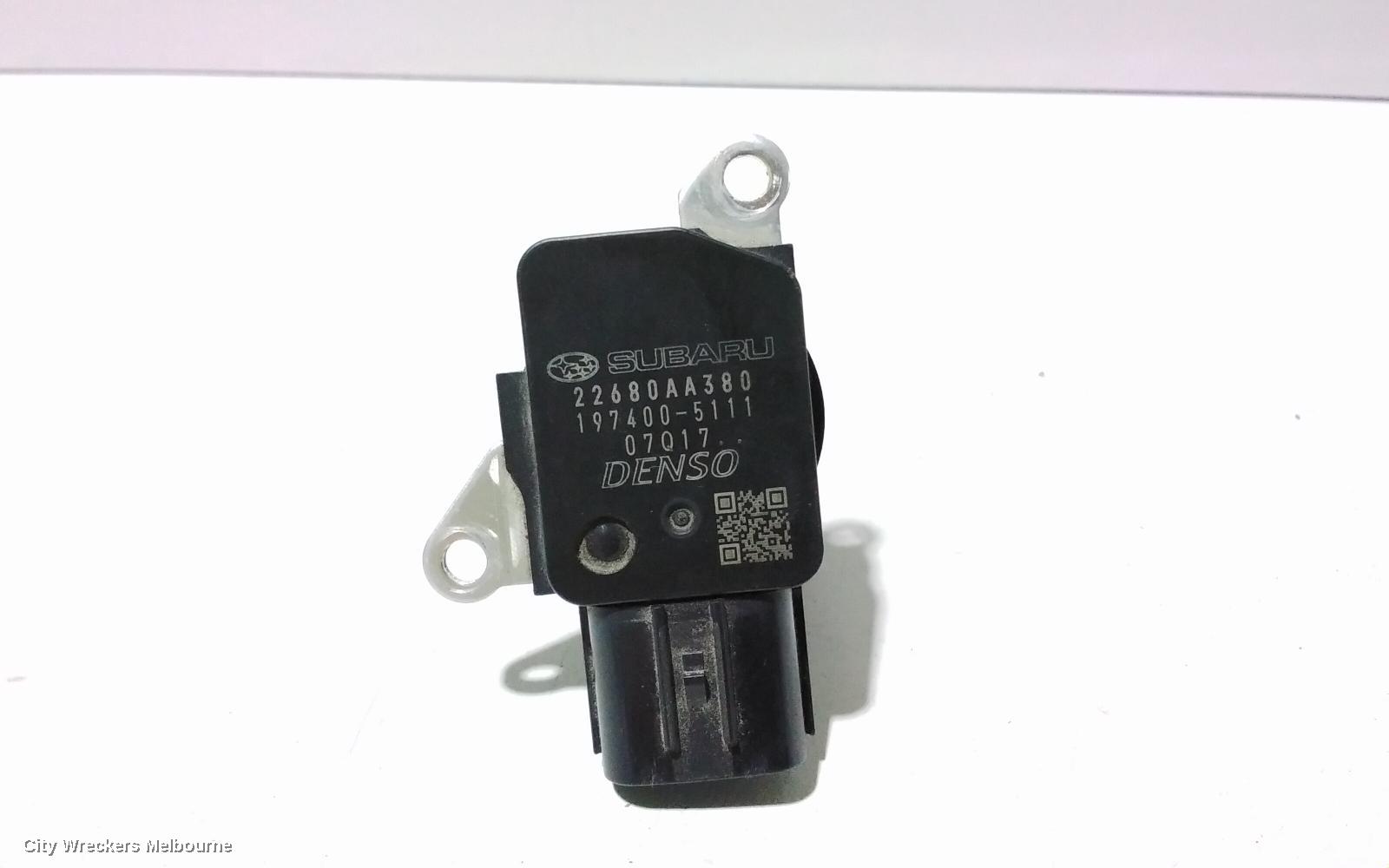 SUBARU XV AIR FLOW METER, 2.0, FB20, PETROL, G4X, P/N 22680-AA380, 01/2012 - 04/2017