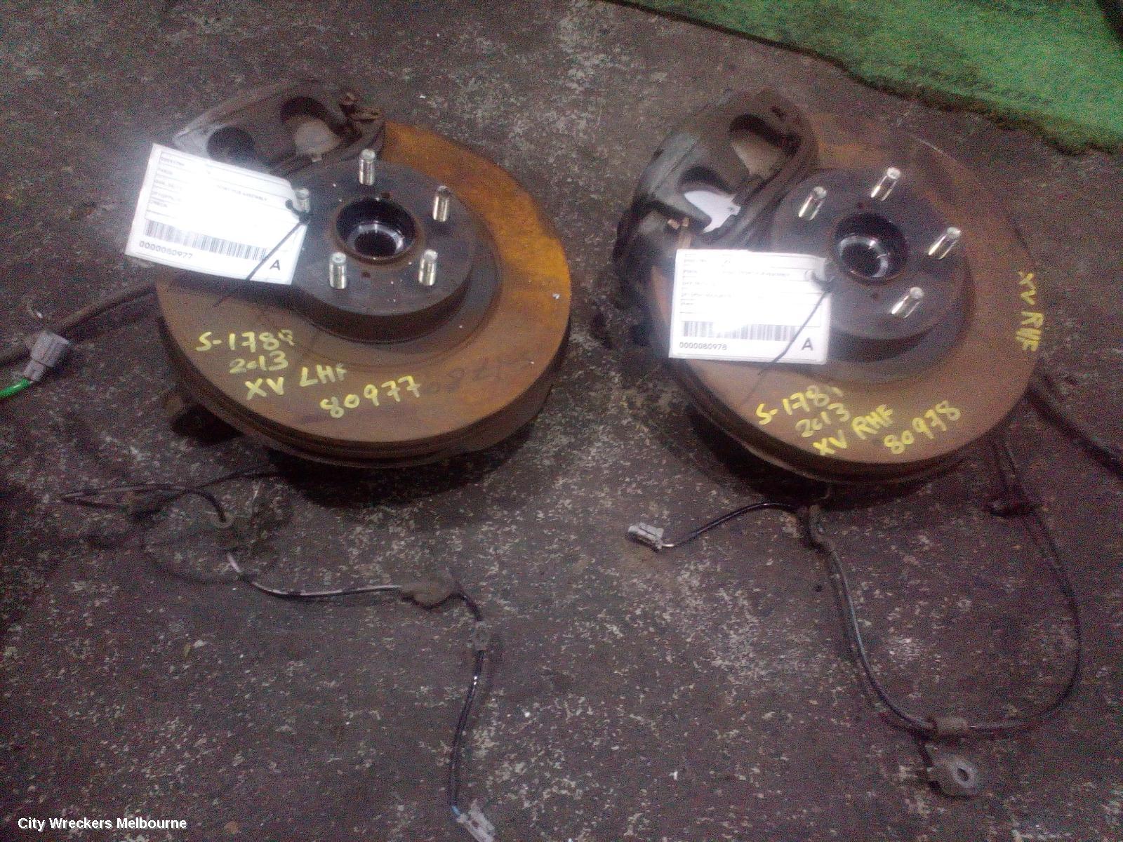 SUBARU XV LEFT FRONT HUB ASSEMBLY, G4X, 05/2012 - 10/2013