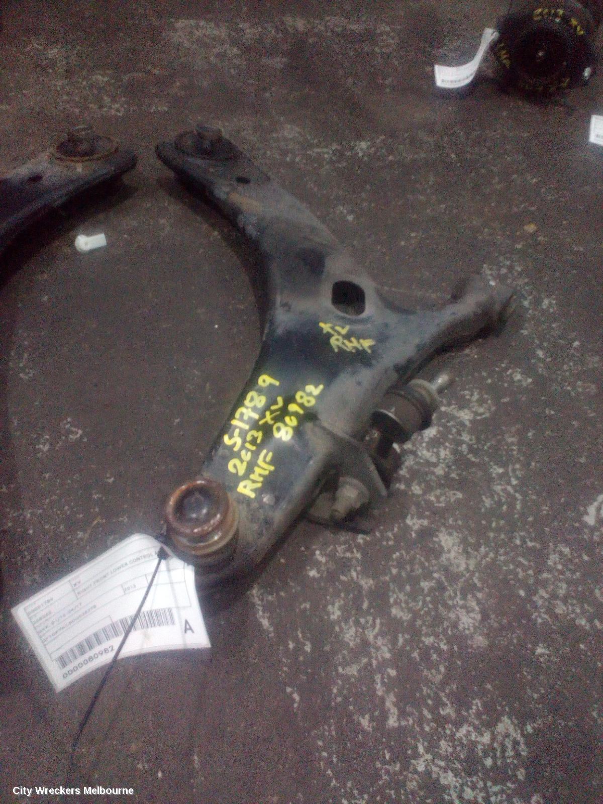 SUBARU XV RIGHT FRONT LOWER CONTROL ARM, G4X, 08/2011 - 04/2017