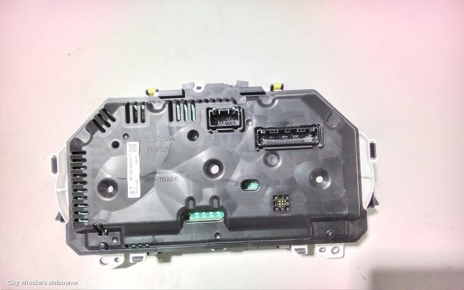 TOYOTA YARIS INSTRUMENT CLUSTER, AUTO T/M, NCP13#, 07/2014 - 12/2019