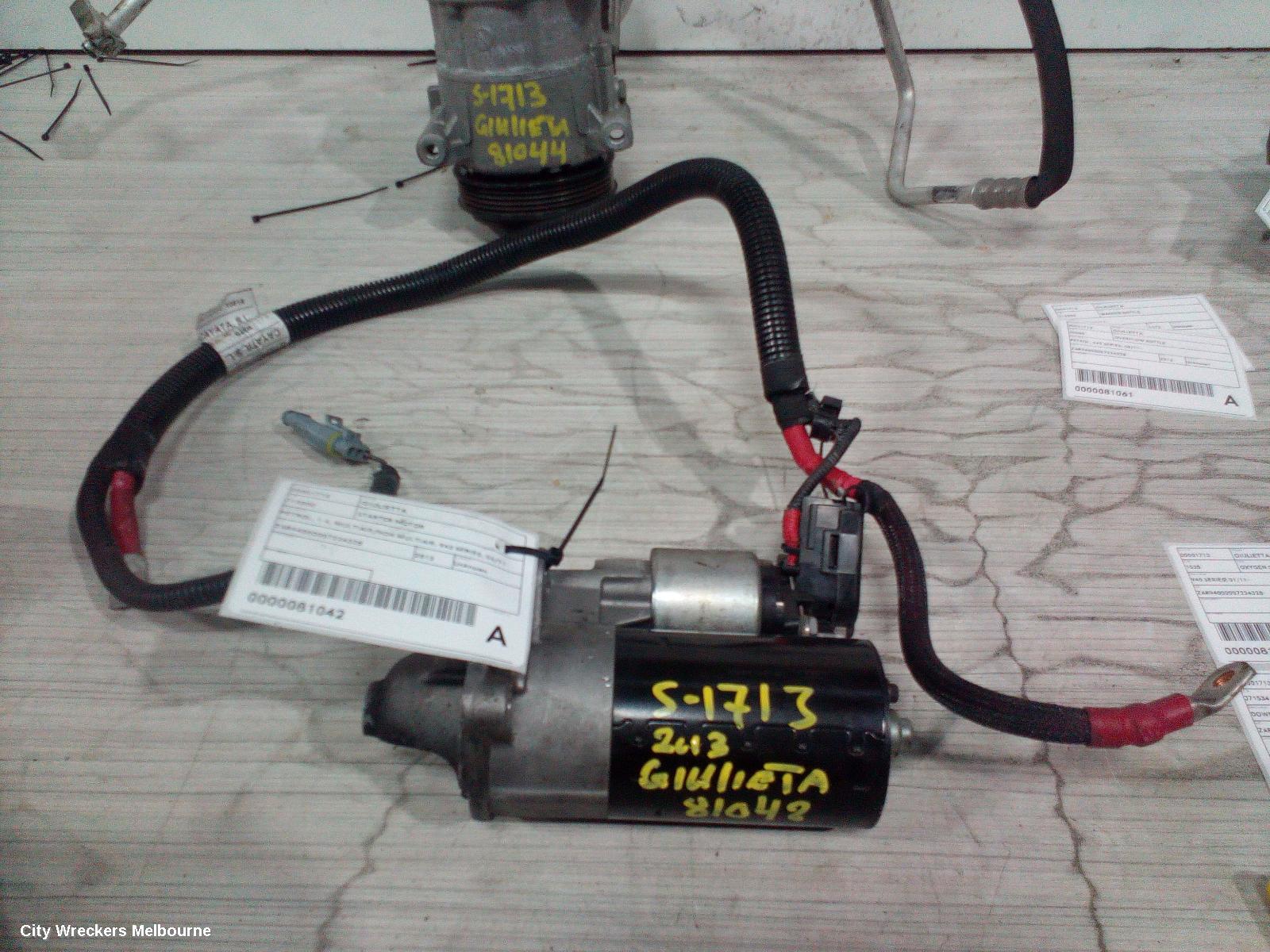 ALFA ROMEO GIULIETTA STARTER, PETROL, 1.4, MULTIAIR/NON MULTIAIR, 940 SERIES, 06/2011 ONWARDS