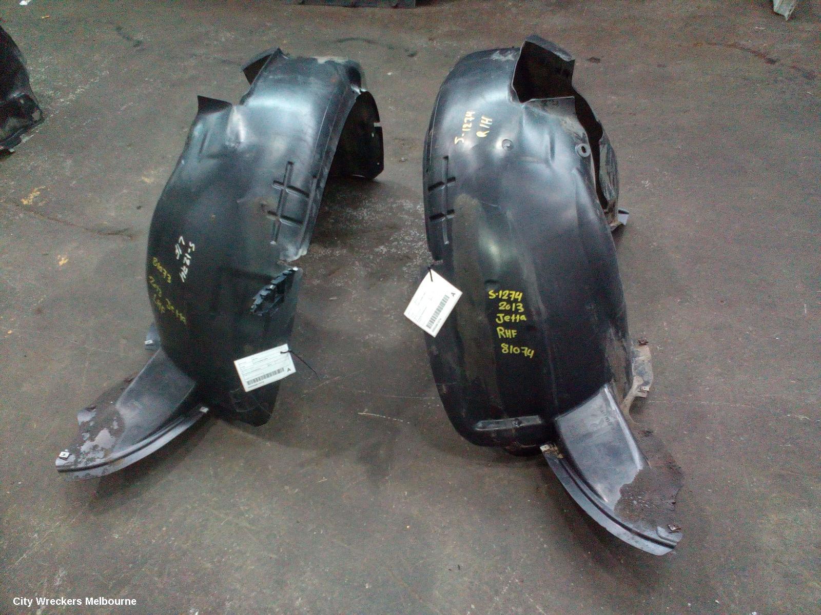 VOLKSWAGEN JETTA RIGHT GUARD LINER, 1B, 02/2011 - 12/2014