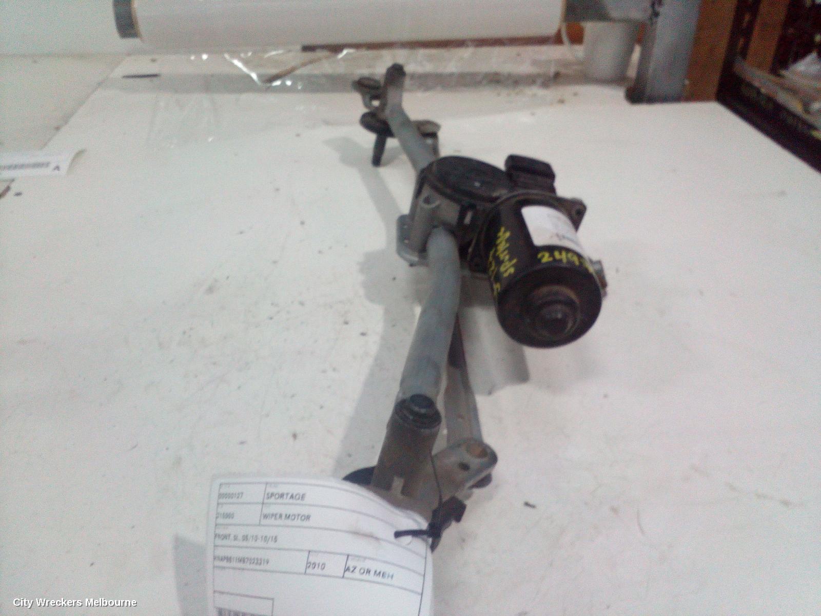 KIA SPORTAGE WIPER MOTOR, FRONT, SL, 05/2010 - 10/2015