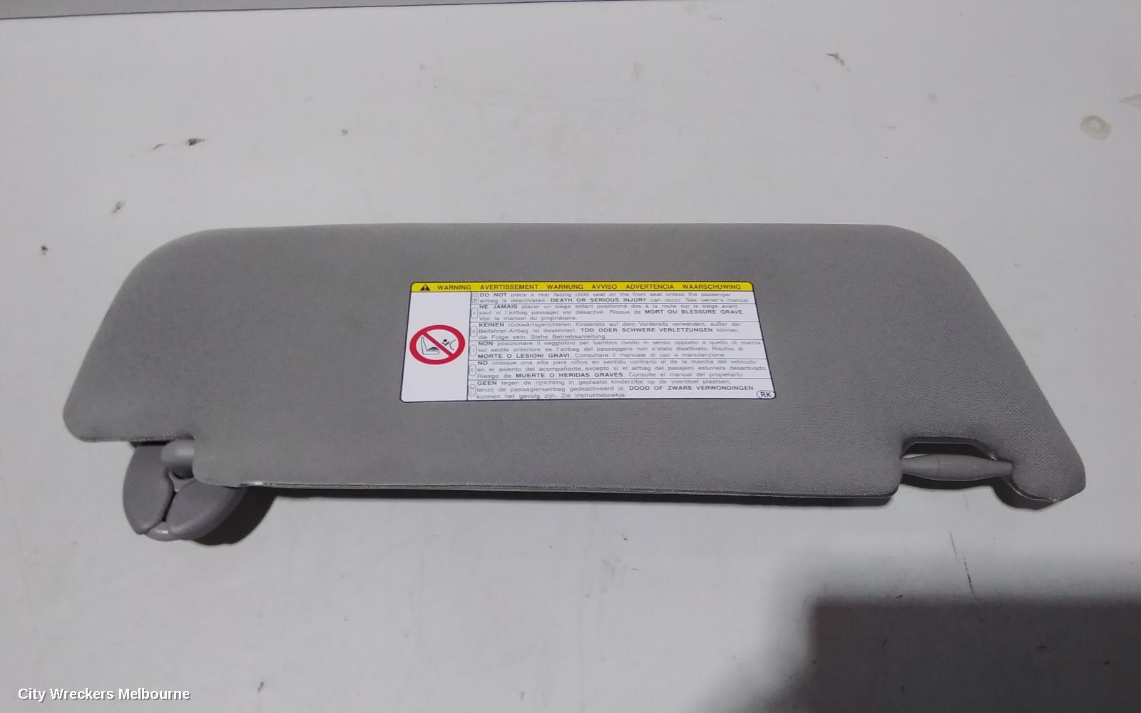 TOYOTA CAMRY SUNVISOR, ASV50/AVV50, LH SIDE, NON LAMP TYPE, 12/2011 - 10/2017