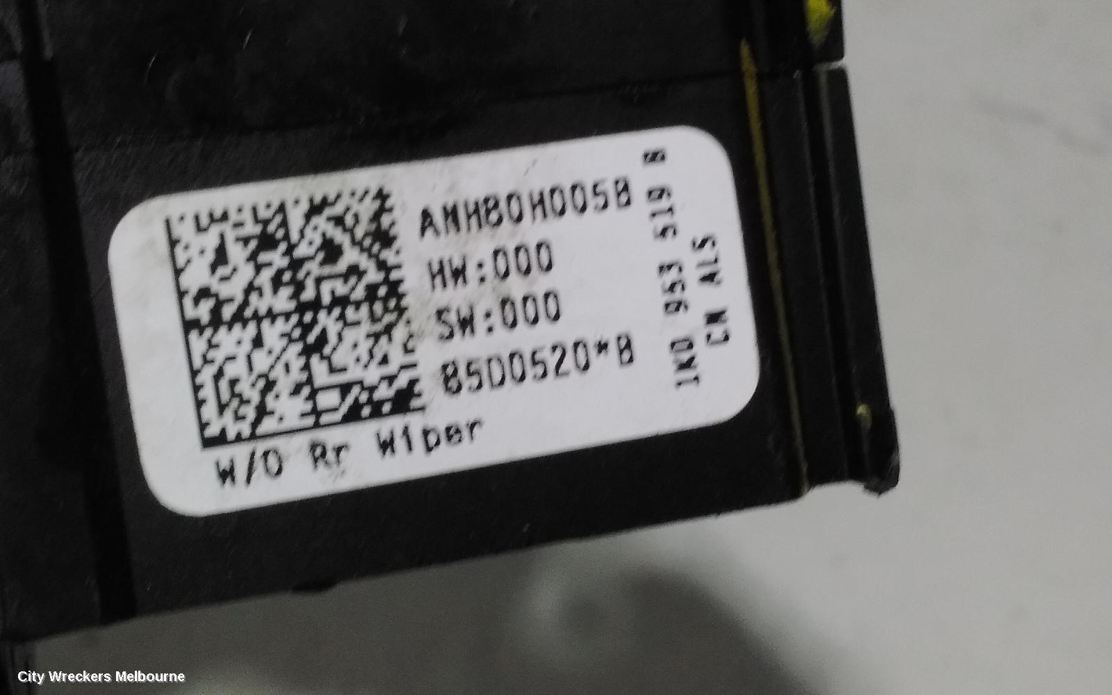VOLKSWAGEN JETTA COMBINATION SWITCH, WIPER SWITCH, 1KM, 02/2006 - 07/2011