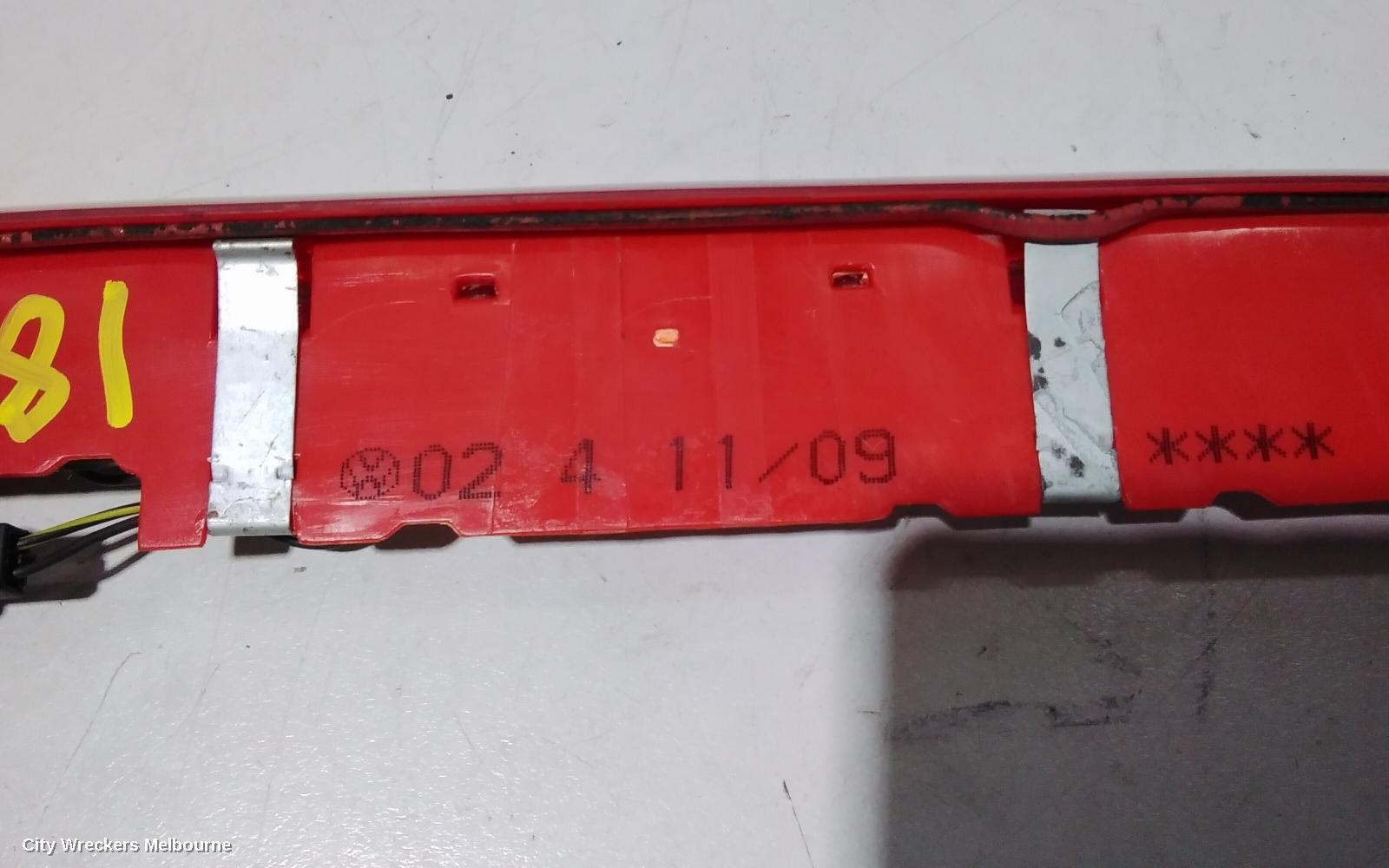 VOLKSWAGEN TIGUAN HIGH LEVEL STOPLIGHT, 5N 05/2008 - 09/2011