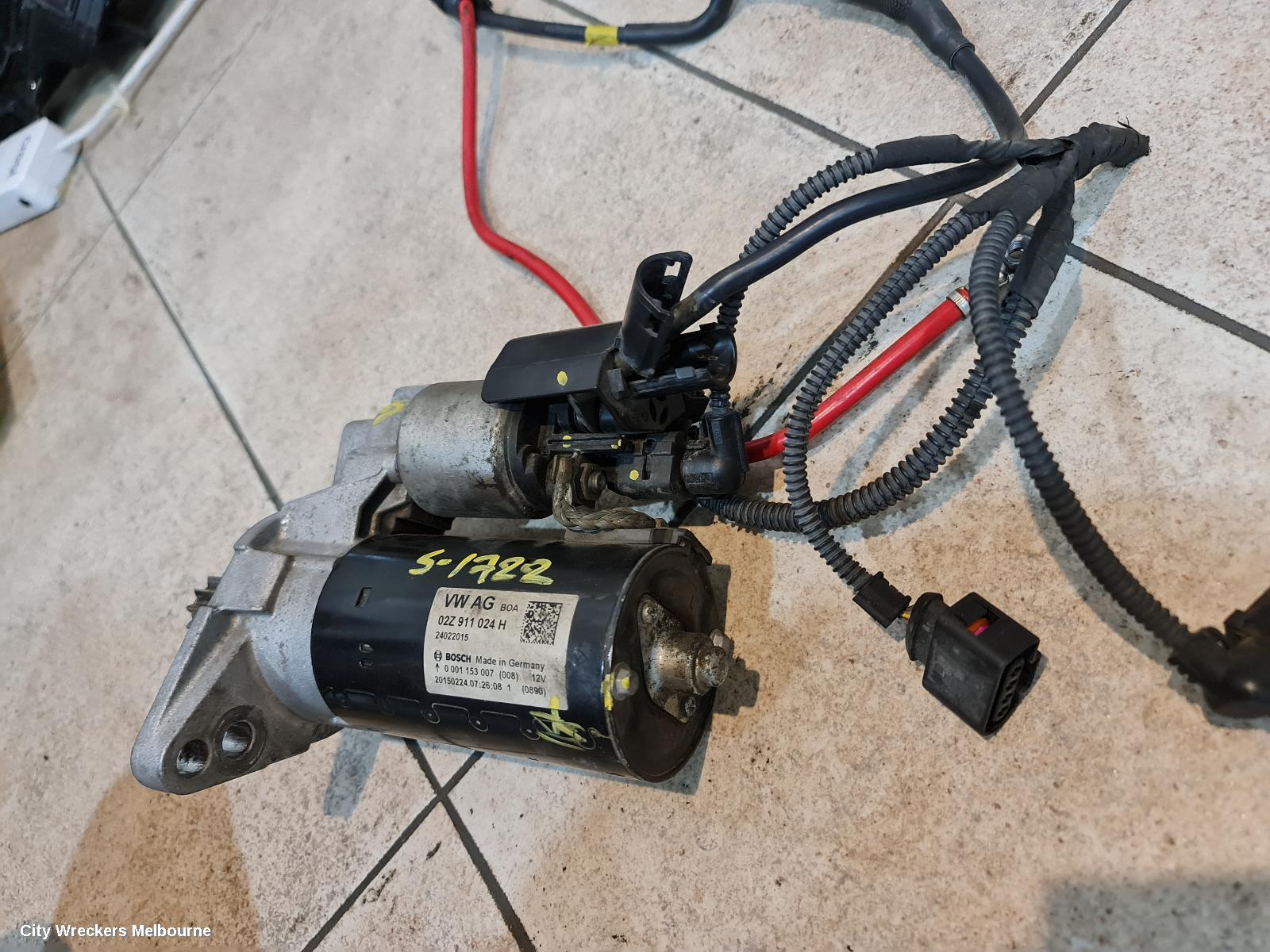 VOLKSWAGEN CADDY STARTER, DIESEL, 1.6, AUTO T/M, VALEO, 2K, 08/2010 - 06/2015