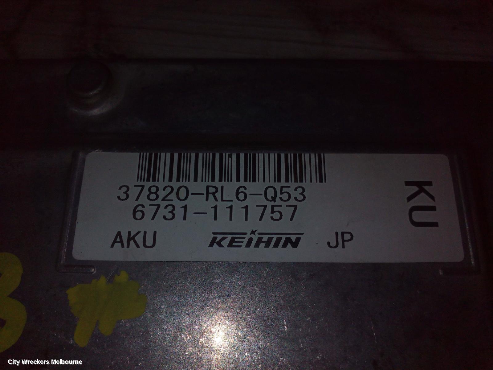 HONDA ACCORD ECU, ENGINE ECU, 2.4 ENG, AUTO T/M, ECU ONLY, 8TH GEN, EURO (VIN JHMCU), 06/2008 - 06/2011