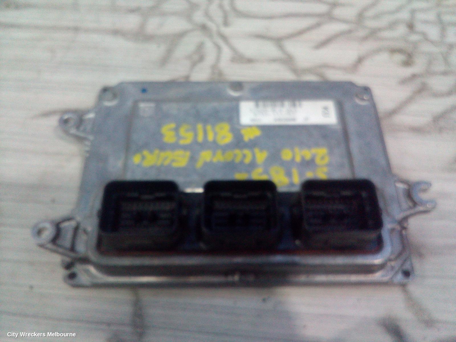 HONDA ACCORD ECU, ENGINE ECU, 2.4 ENG, AUTO T/M, ECU ONLY, 8TH GEN, EURO (VIN JHMCU), 06/2008 - 06/2011