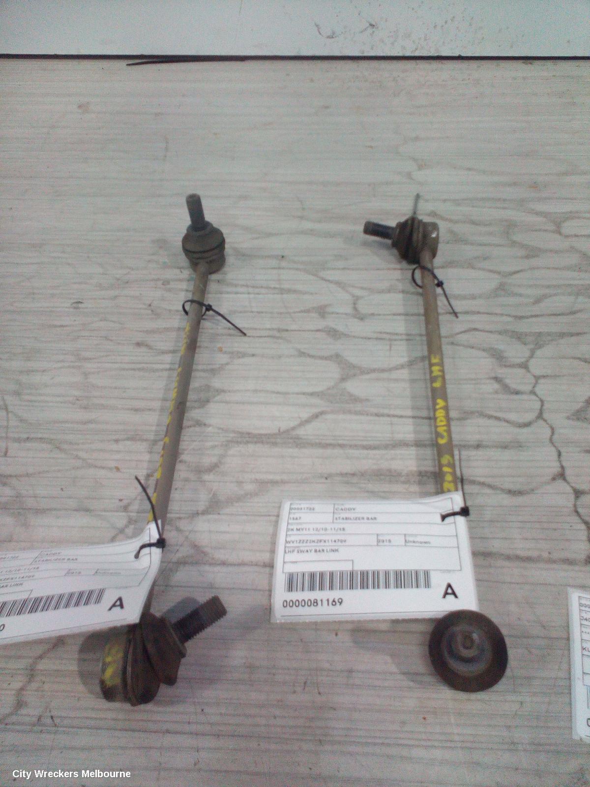 VOLKSWAGEN CADDY STABILISER BAR, 2K MY11 12/2010 - 11/2015