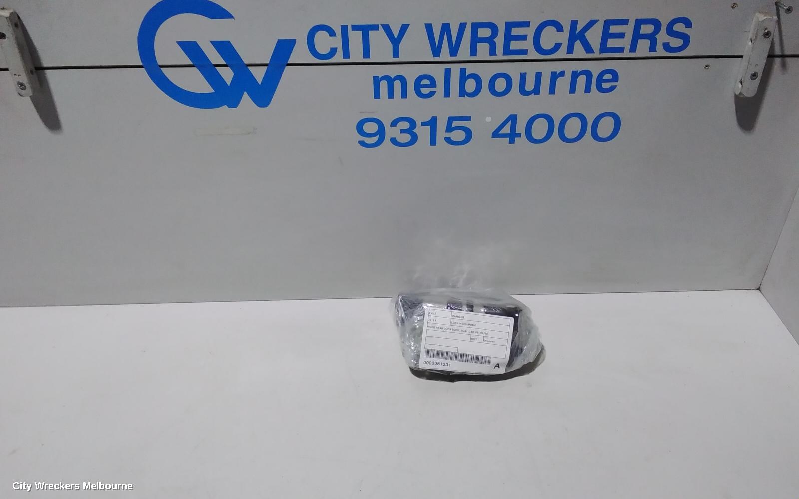 FORD RANGER DOOR/BOOT/GATE LOCK, RIGHT REAR DOOR LOCK, DUAL CAB, PX, 06/2015 ONWARDS
