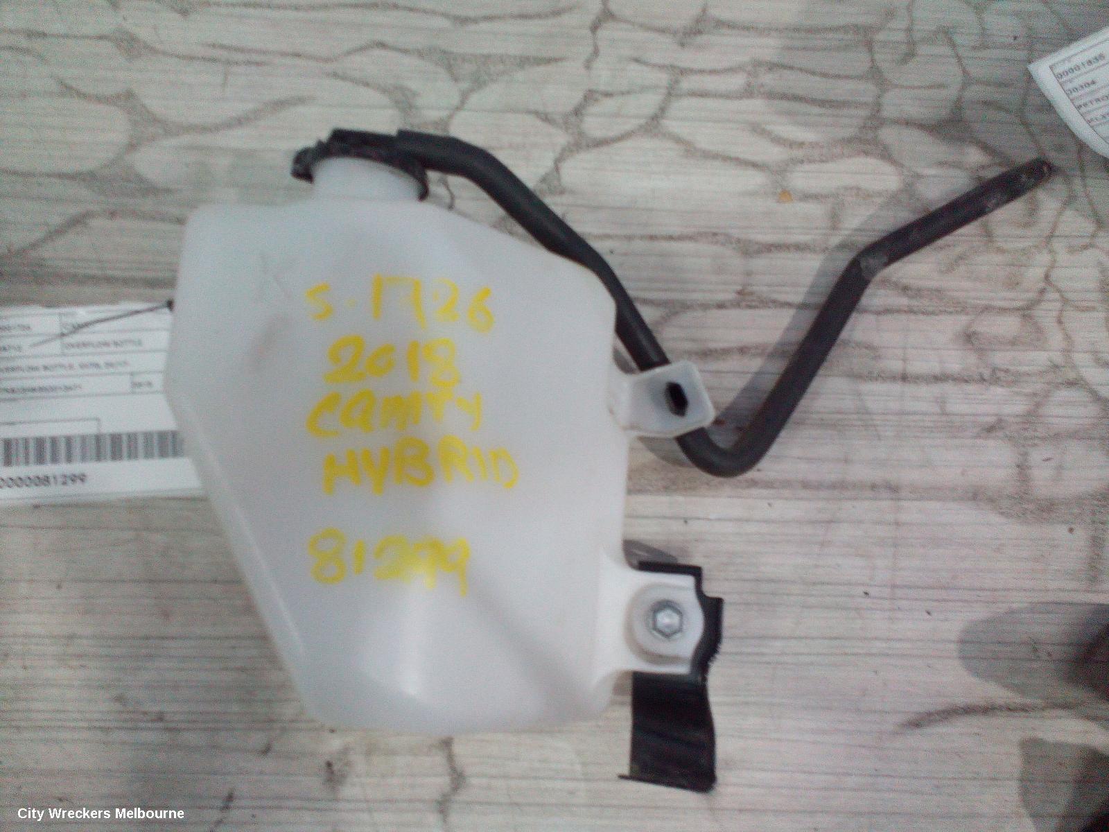 TOYOTA CAMRY OVERFLOW BOTTLE, OVERFLOW BOTTLE, XV70, 09/2017 ONWARDS