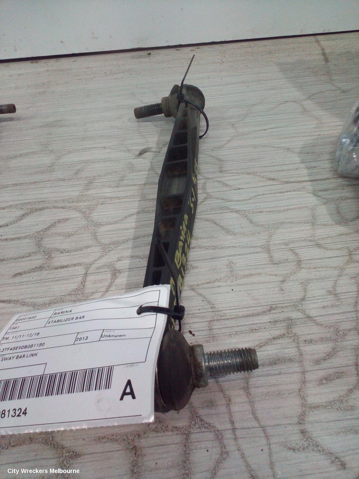 HOLDEN BARINA STABILISER BAR, TM, 09/2011 - 12/2018
