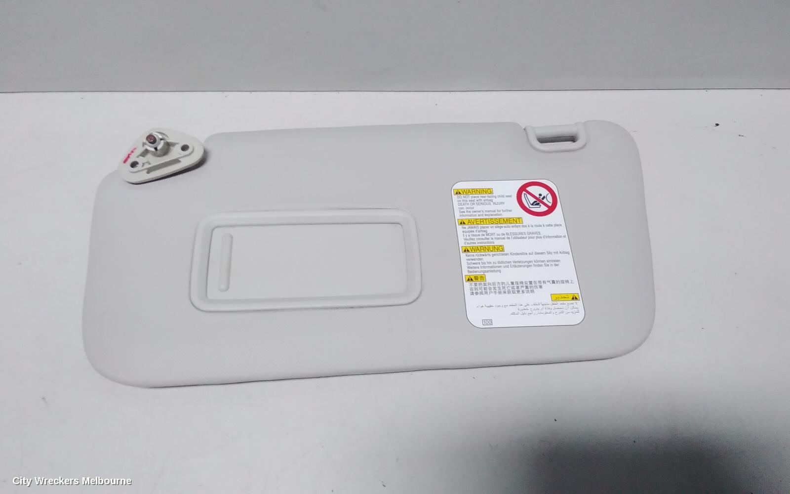 SUBARU FORESTER SUNVISOR, LH SIDE, CLOTH, 02/2008 - 12/2012
