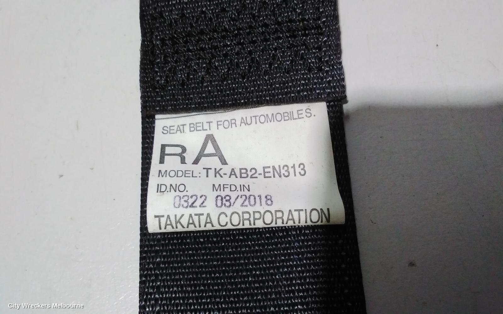 MITSUBISHI OUTLANDER SEATBELT/STALK, LH REAR 3RD ROW, SEAT BELT ONLY, ZJ-ZL, 7 SEATER, 10/2012 ONWARDS