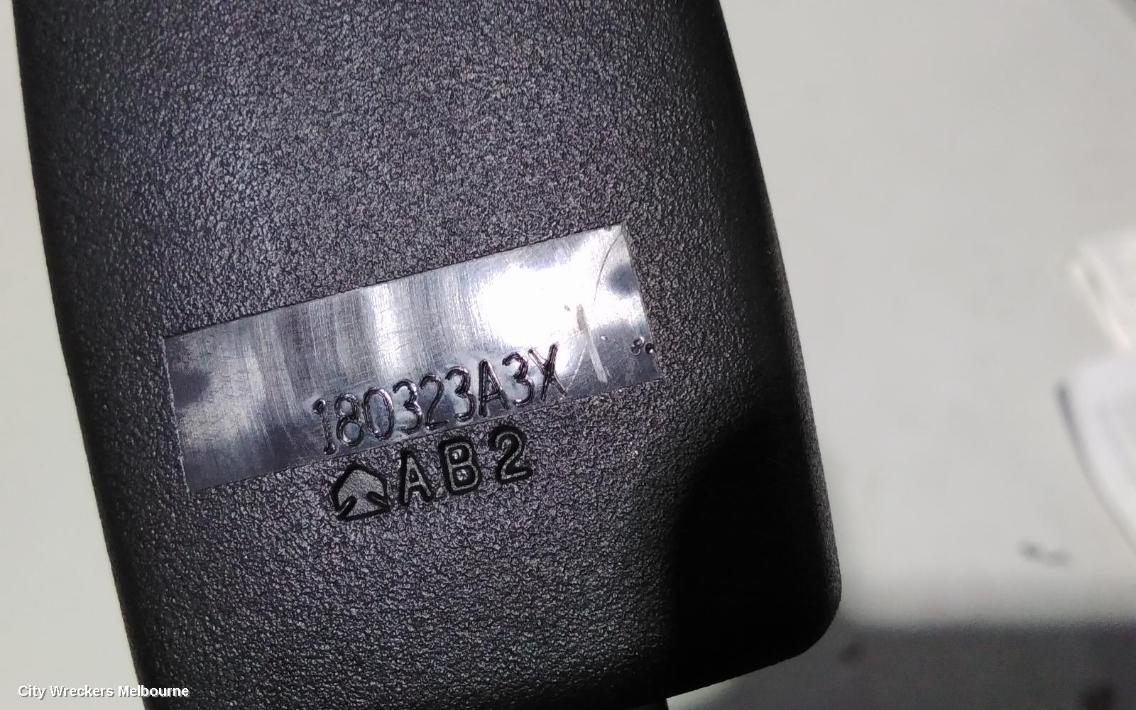 MITSUBISHI OUTLANDER SEATBELT/STALK, LH REAR 3RD ROW, SEAT BELT STALK ONLY, ZJ-ZL, 7 SEATER, 10/2012 ONWARDS