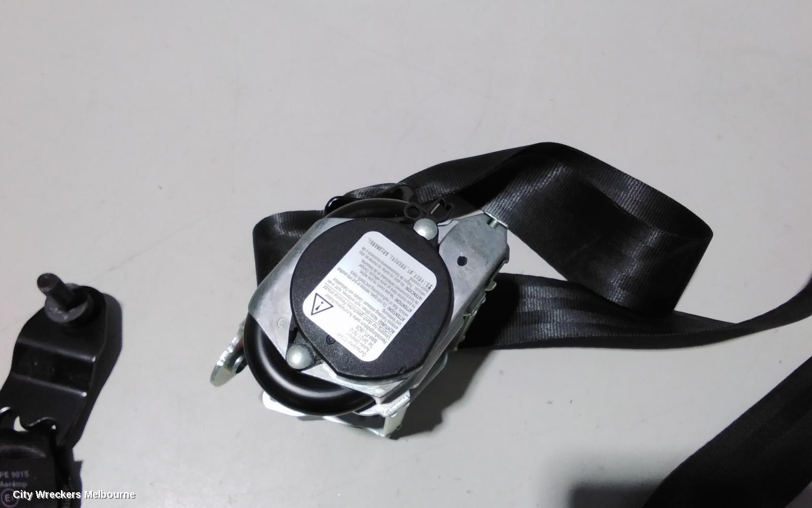 LAND ROVER RANGEROVER EVOQUE SEATBELT/STALK, LH FRONT, SEAT BELT ONLY, 5DR WAGON, POWER SEAT TYPE, L538, 11/2011 - 01/2019