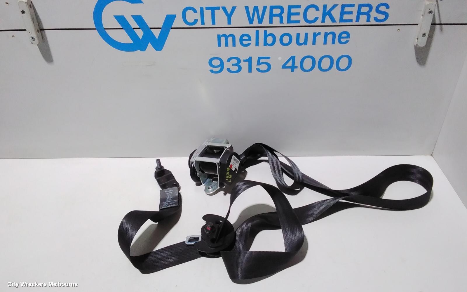 LAND ROVER RANGEROVER EVOQUE SEATBELT/STALK, LH FRONT, SEAT BELT ONLY, 5DR WAGON, POWER SEAT TYPE, L538, 11/2011 - 01/2019