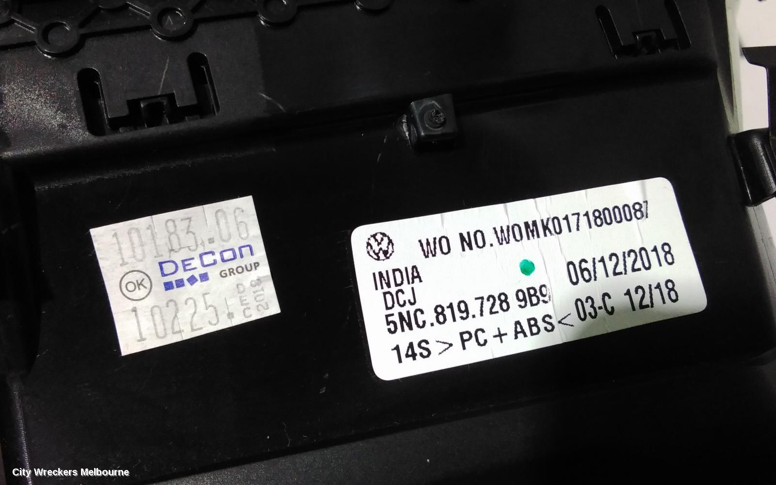 VOLKSWAGEN TIGUAN, 5NA, 06/2016 - 02/2024, CLASTER SUROUND WITH AIRVENT: 81359