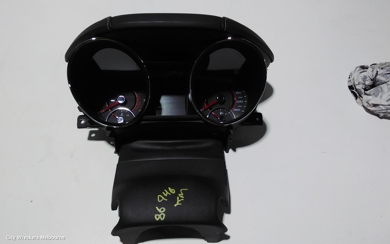 HOLDEN COMMODORE INSTRUMENT CLUSTER, INSTRUMENT CLUSTER, AUTO T/M, VF, SS/SS-V/SV6, 05/2013 - 12/2017