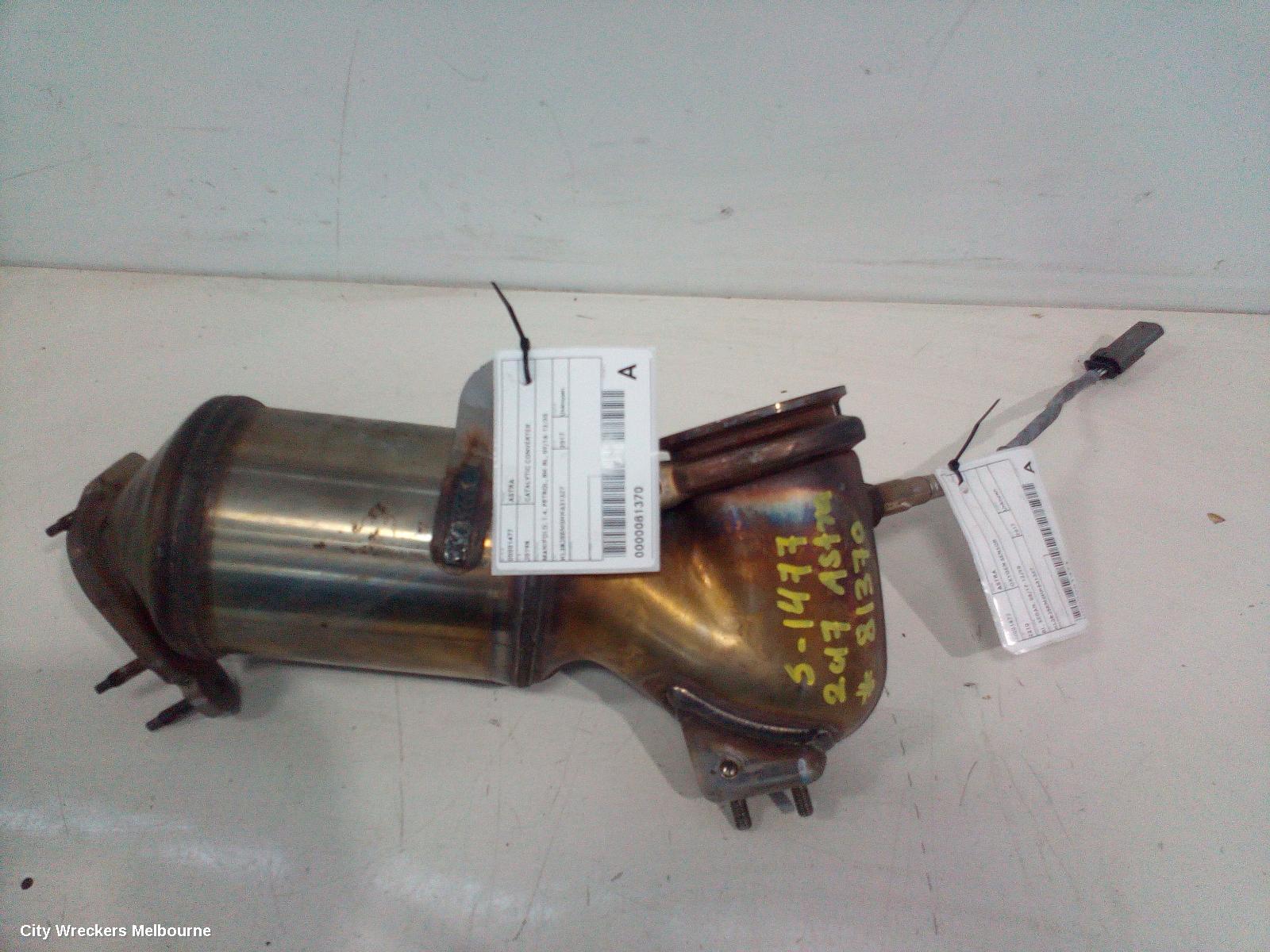 HOLDEN ASTRA CATALYTIC CONVERTER, MANIFOLD, 1.4, PETROL, BK-BL, 09/2016 - 12/2020