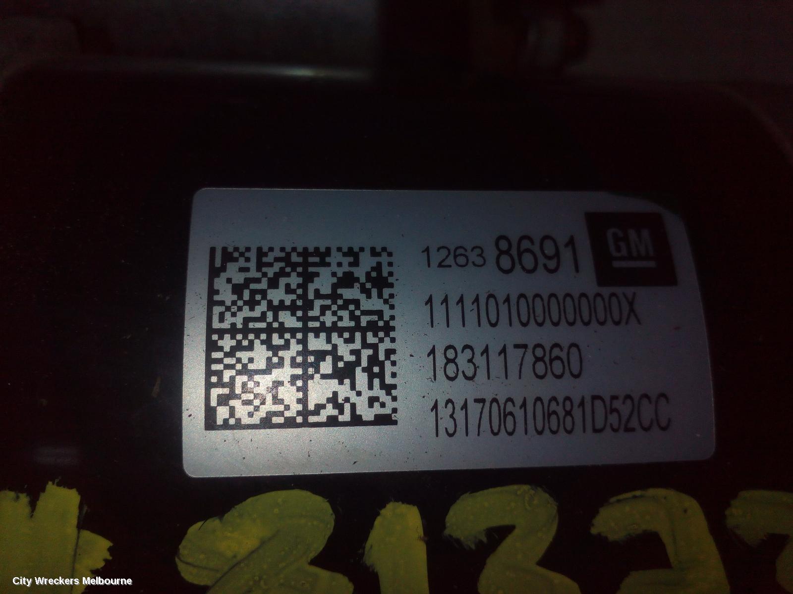 HOLDEN ASTRA STARTER, PETROL, 1.4, TURBO, BK-BL, 09/2016 - 12/2020